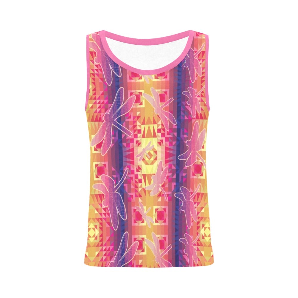 Kaleidoscope Dragonfly All Over Print Tank Top for Women (Model T43) All Over Print Tank Top for Women (T43) e-joyer