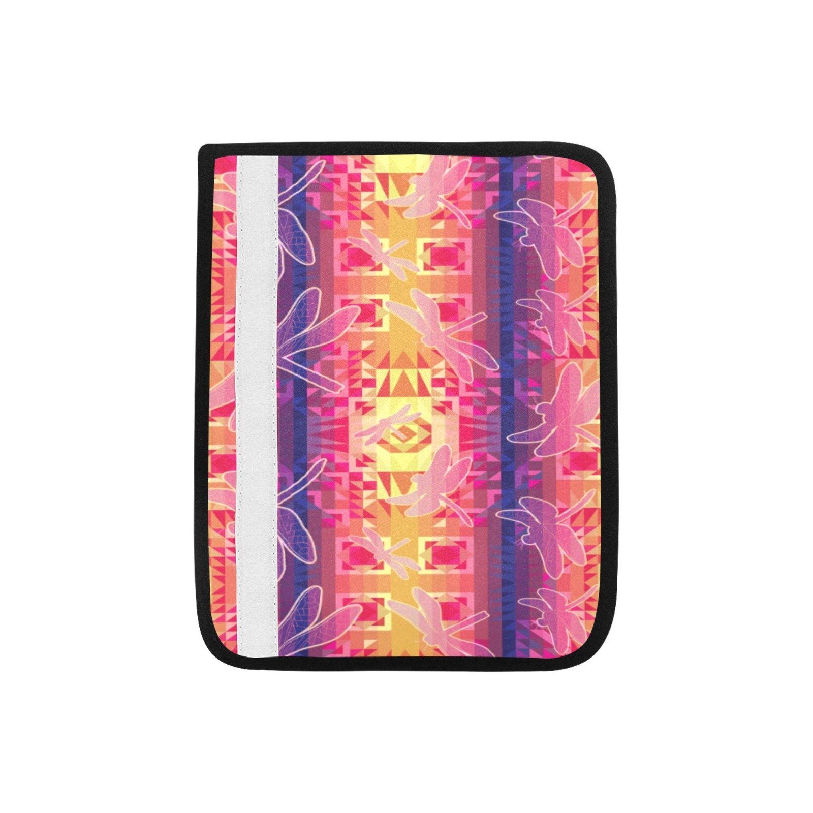 Kaleidoscope Dragonfly Car Seat Belt Cover 7''x12.6'' (Pack of 2) Car Seat Belt Cover 7x12.6 (Pack of 2) e-joyer