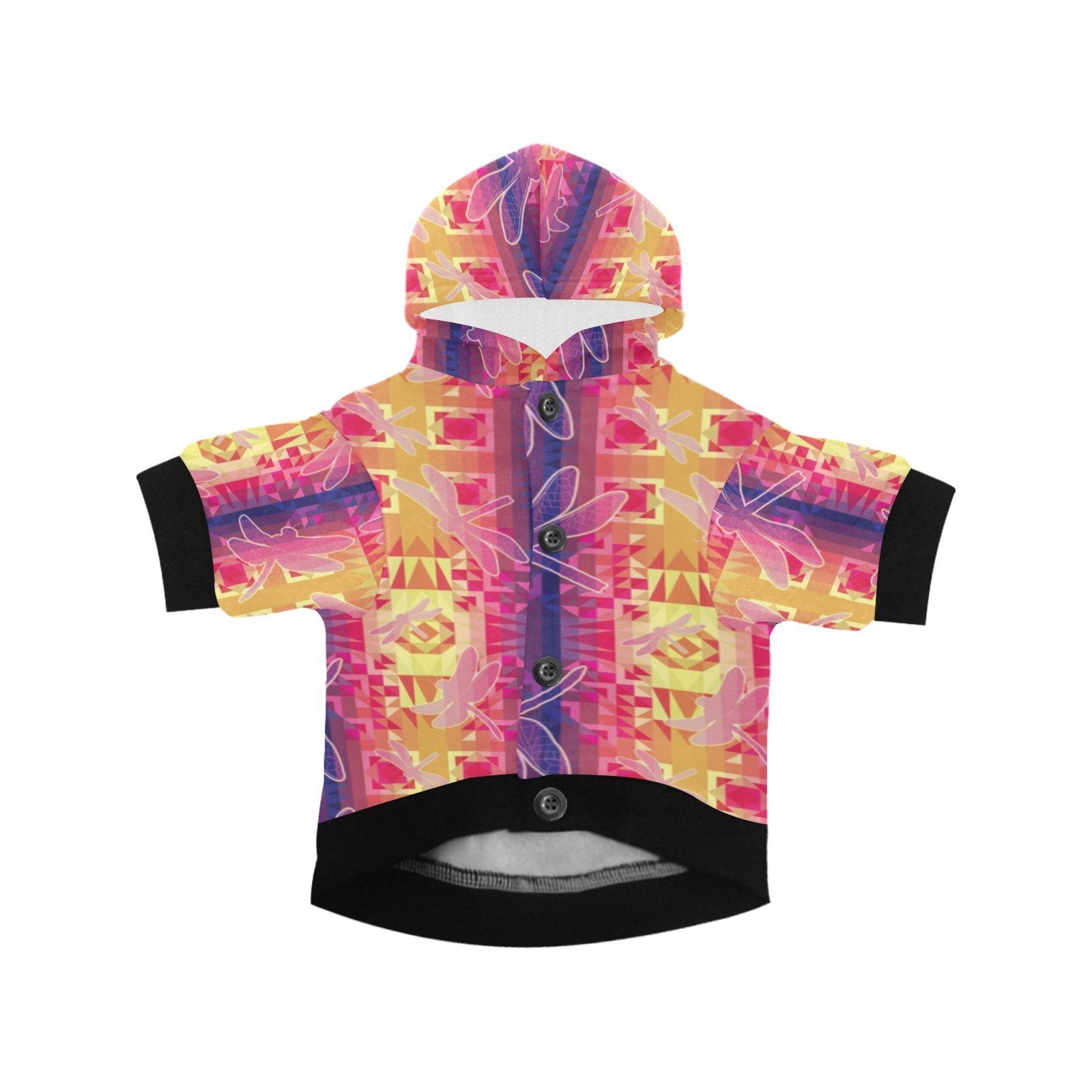 Kaleidoscope Dragonfly Pet Dog Hoodie Pet Dog Hoodie e-joyer