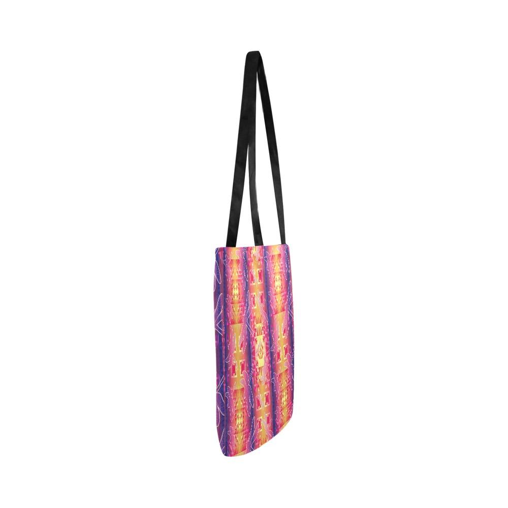 Kaleidoscope Dragonfly Reusable Shopping Bag Model 1660 (Two sides) Shopping Tote Bag (1660) e-joyer