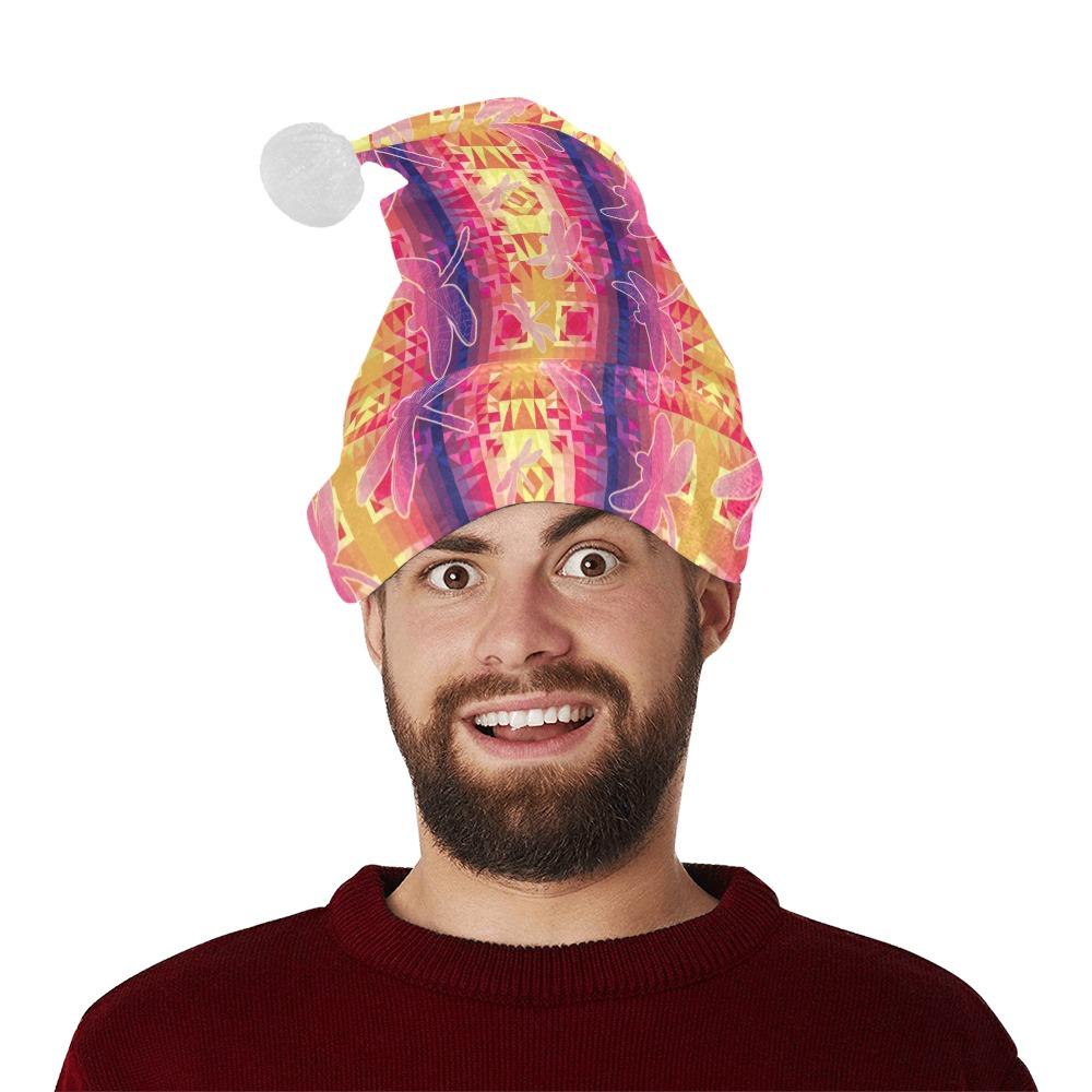 Kaleidoscope Dragonfly Santa Hat Santa Hat e-joyer