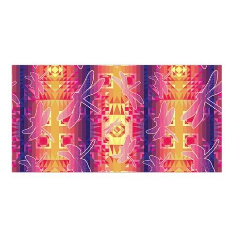 Kaleidoscope Dragonfly Satin Shawl Scarf 49 Dzine