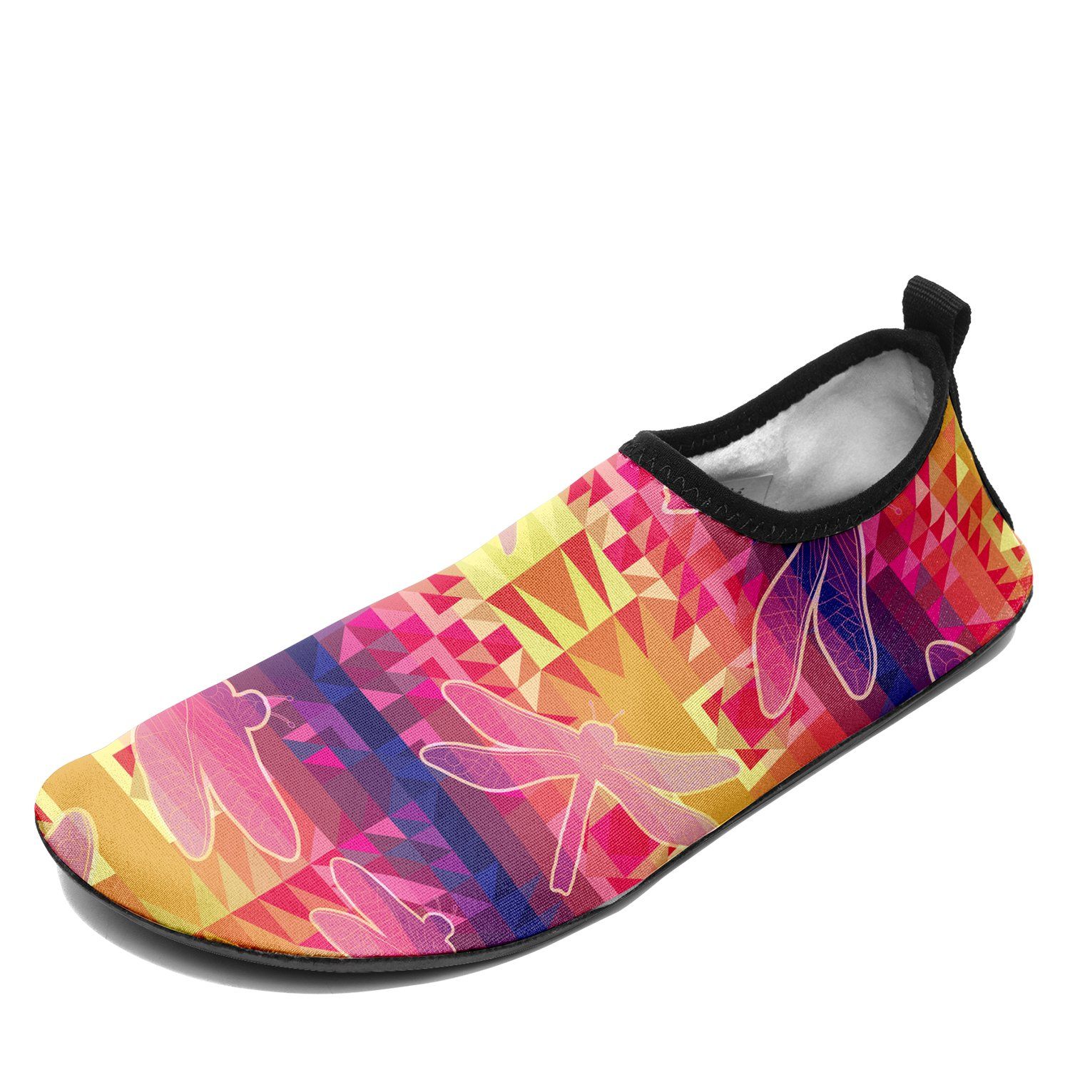 Kaleidoscope Dragonfly Sockamoccs Slip On Shoes Herman