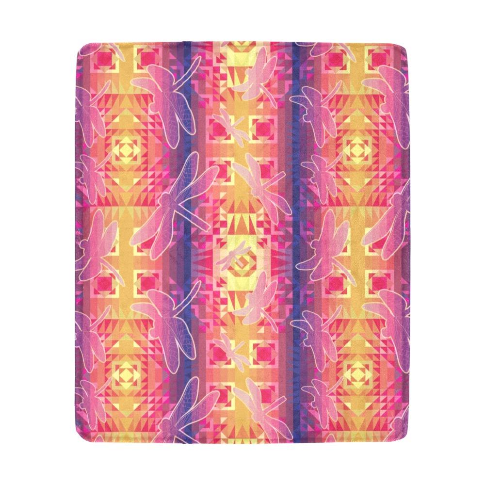 Kaleidoscope Dragonfly Ultra-Soft Micro Fleece Blanket 50"x60" Ultra-Soft Blanket 50''x60'' e-joyer