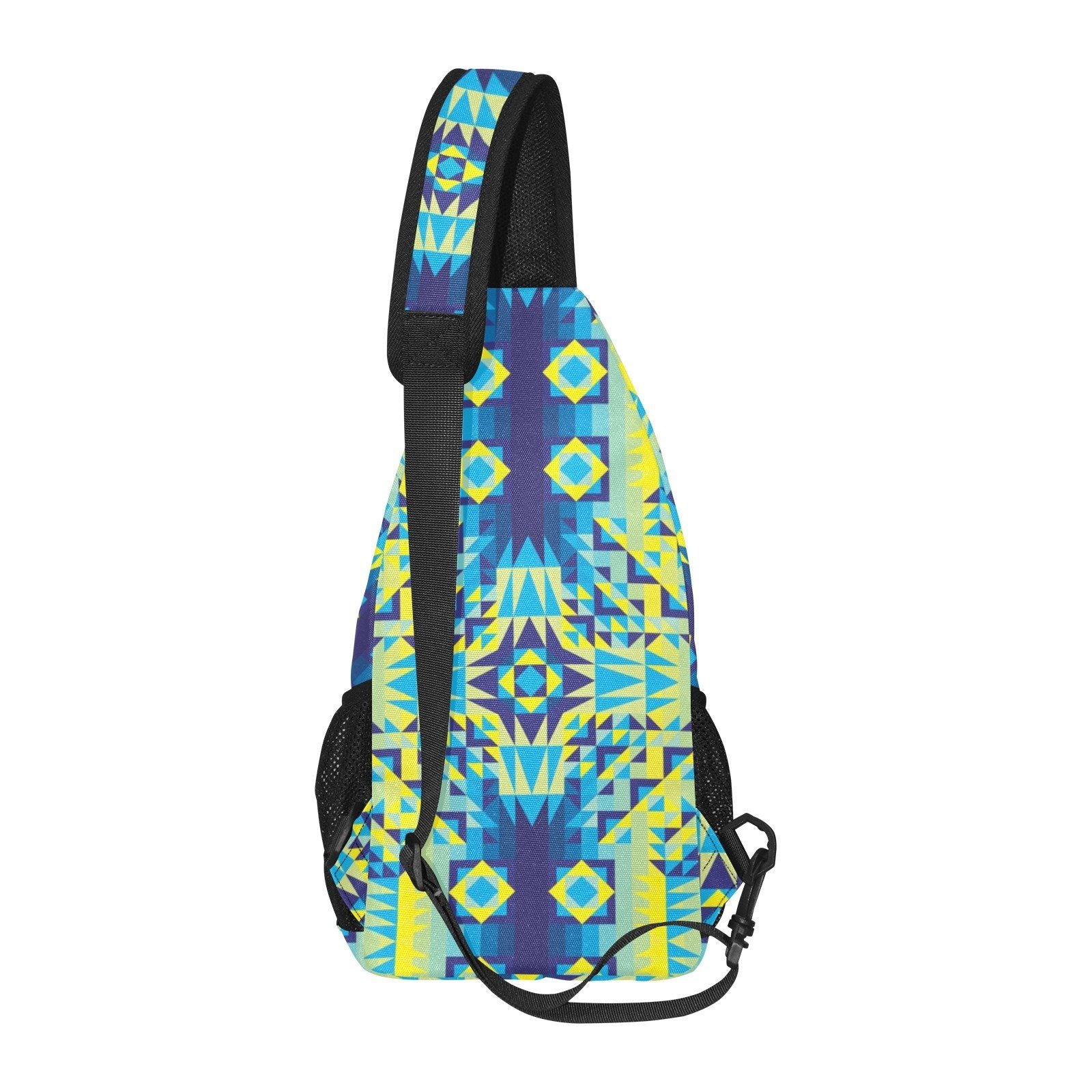 Kaleidoscope Jaune Bleu All Over Print Chest Bag (Model 1719) All Over Print Chest Bag (1719) e-joyer