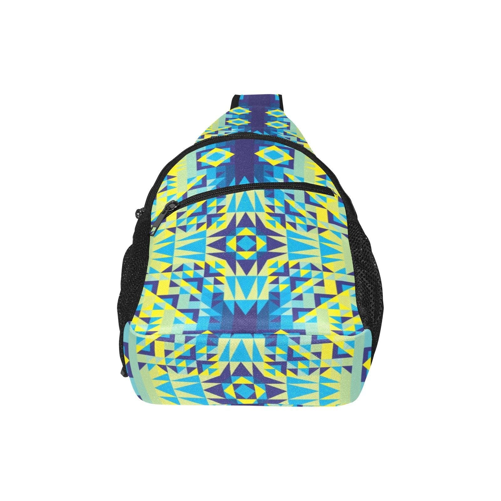 Kaleidoscope Jaune Bleu All Over Print Chest Bag (Model 1719) All Over Print Chest Bag (1719) e-joyer