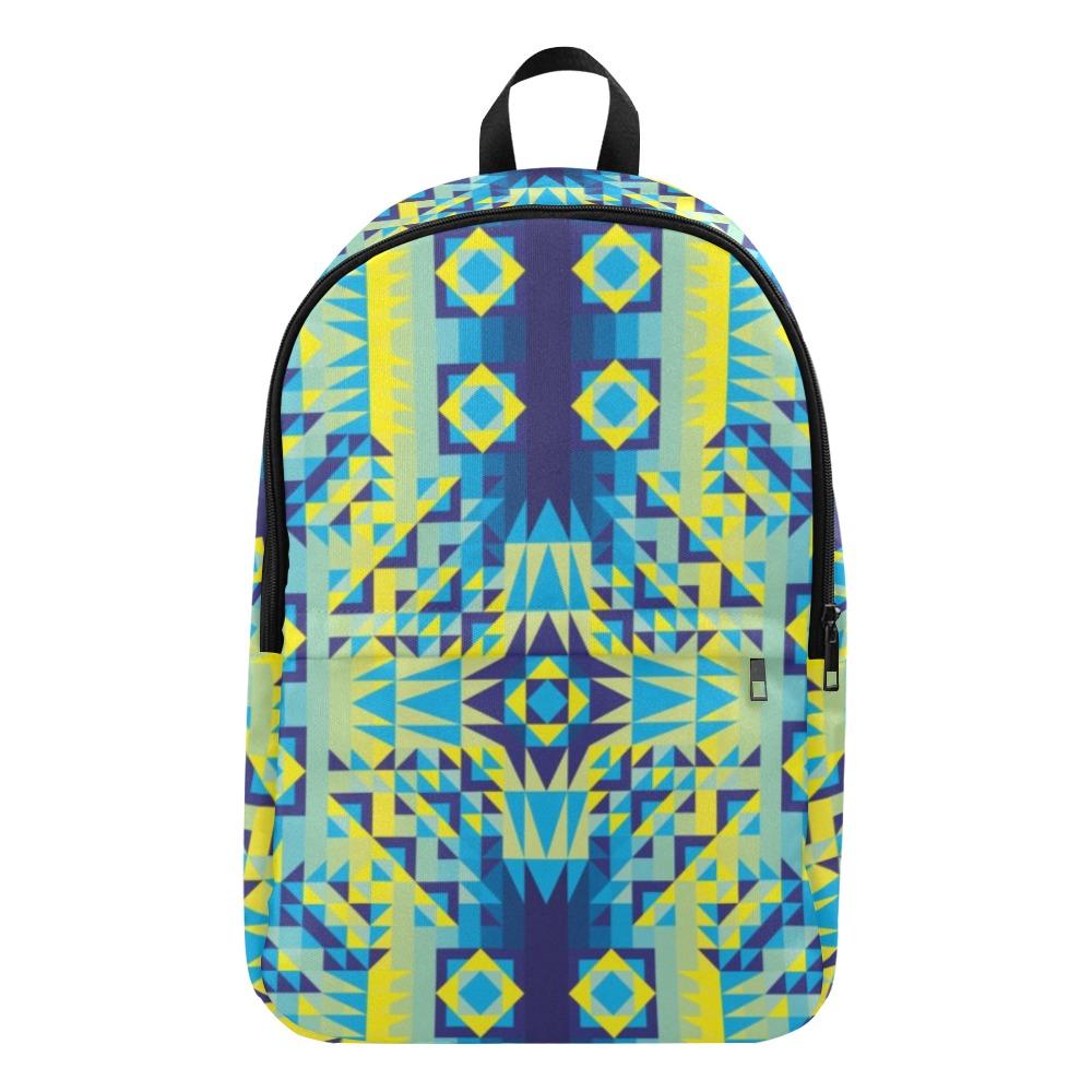 Kaleidoscope Jaune Bleu Fabric Backpack for Adult (Model 1659) Casual Backpack for Adult (1659) e-joyer