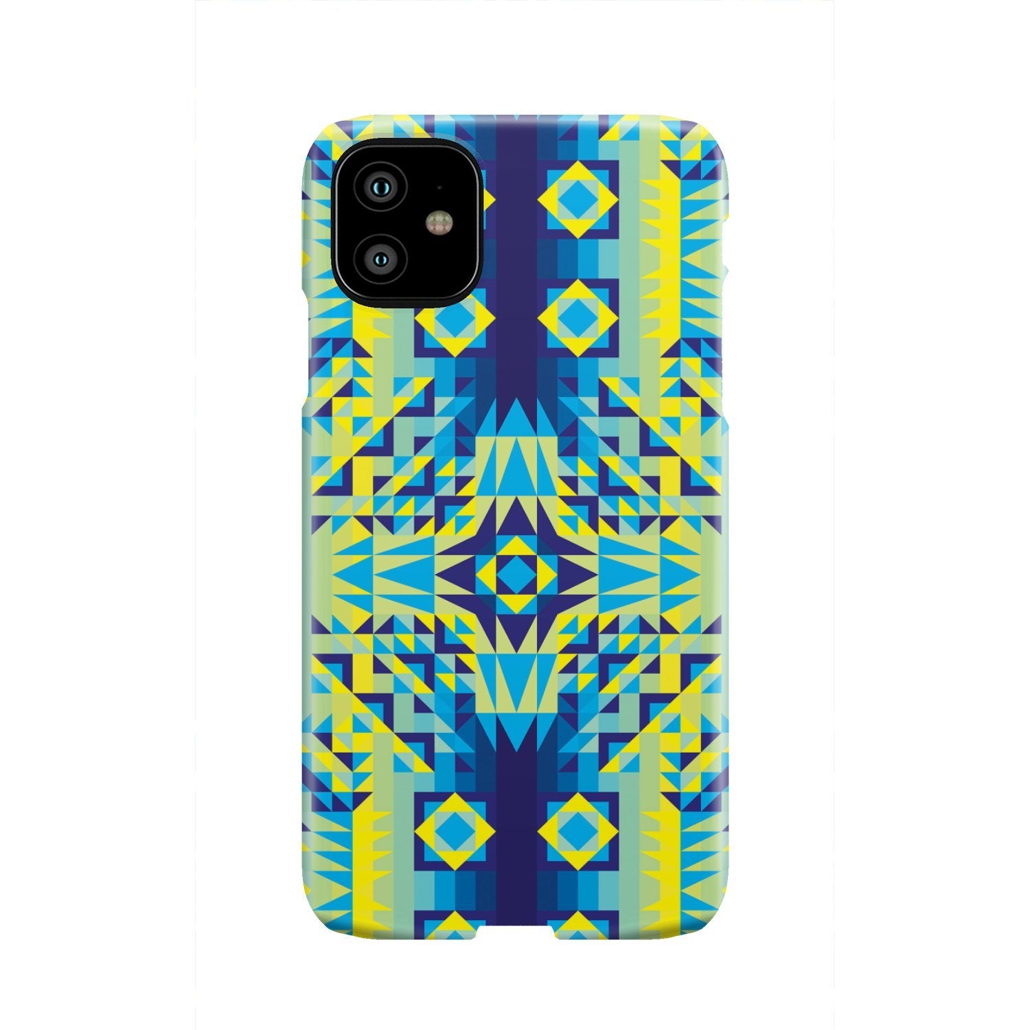 Kaleidoscope Jaune Bleu Phone Case Phone Case wc-fulfillment iPhone 11