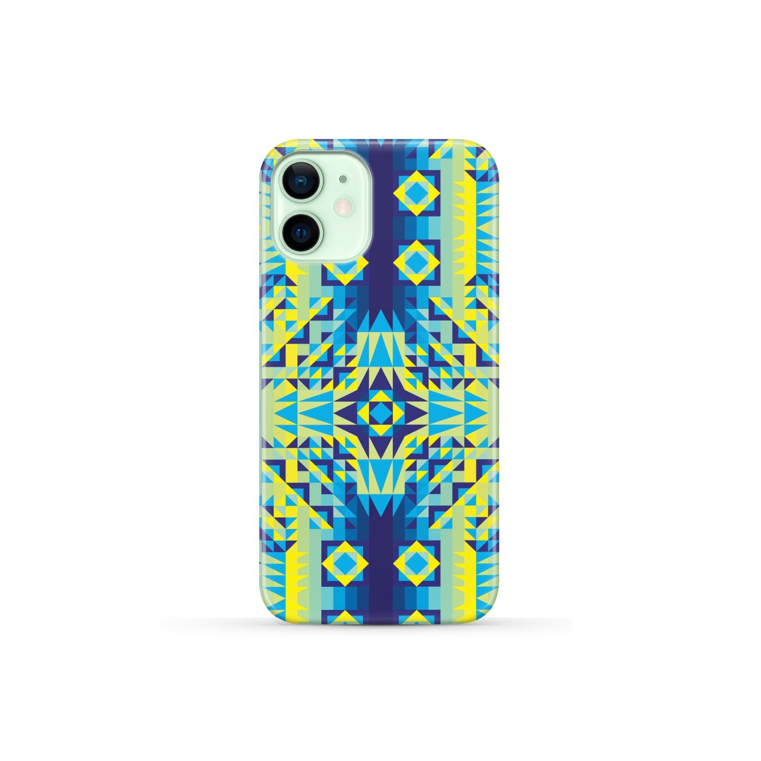Kaleidoscope Jaune Bleu Phone Case Phone Case wc-fulfillment iPhone 12 Mini