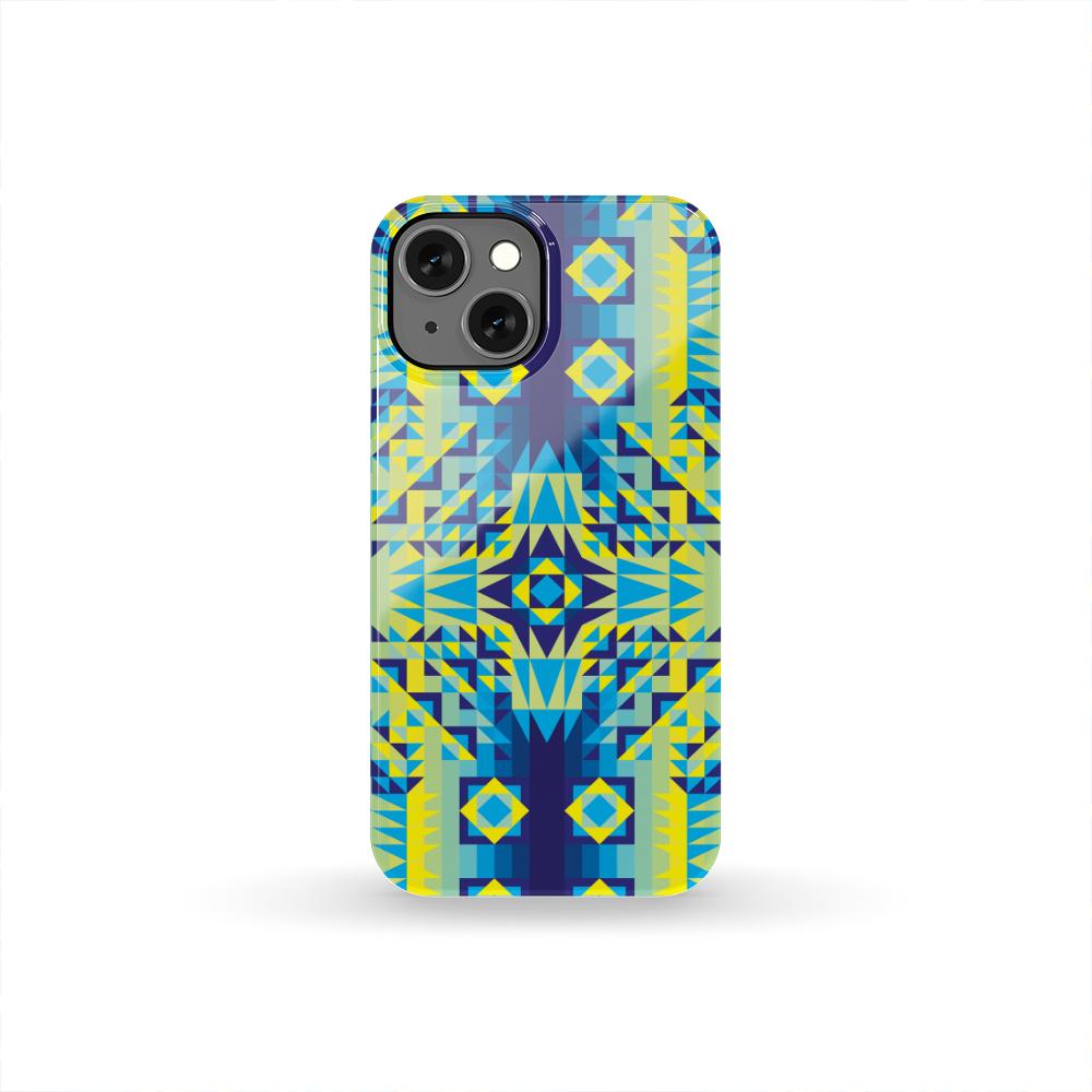 Kaleidoscope Jaune Bleu Phone Case Phone Case wc-fulfillment iPhone 13 Mini