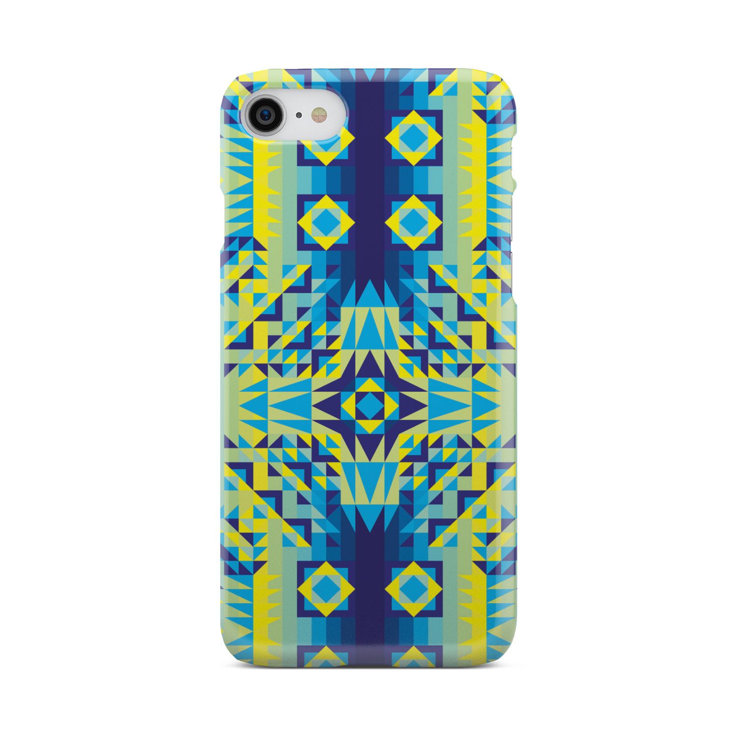 Kaleidoscope Jaune Bleu Phone Case Phone Case wc-fulfillment iPhone 7