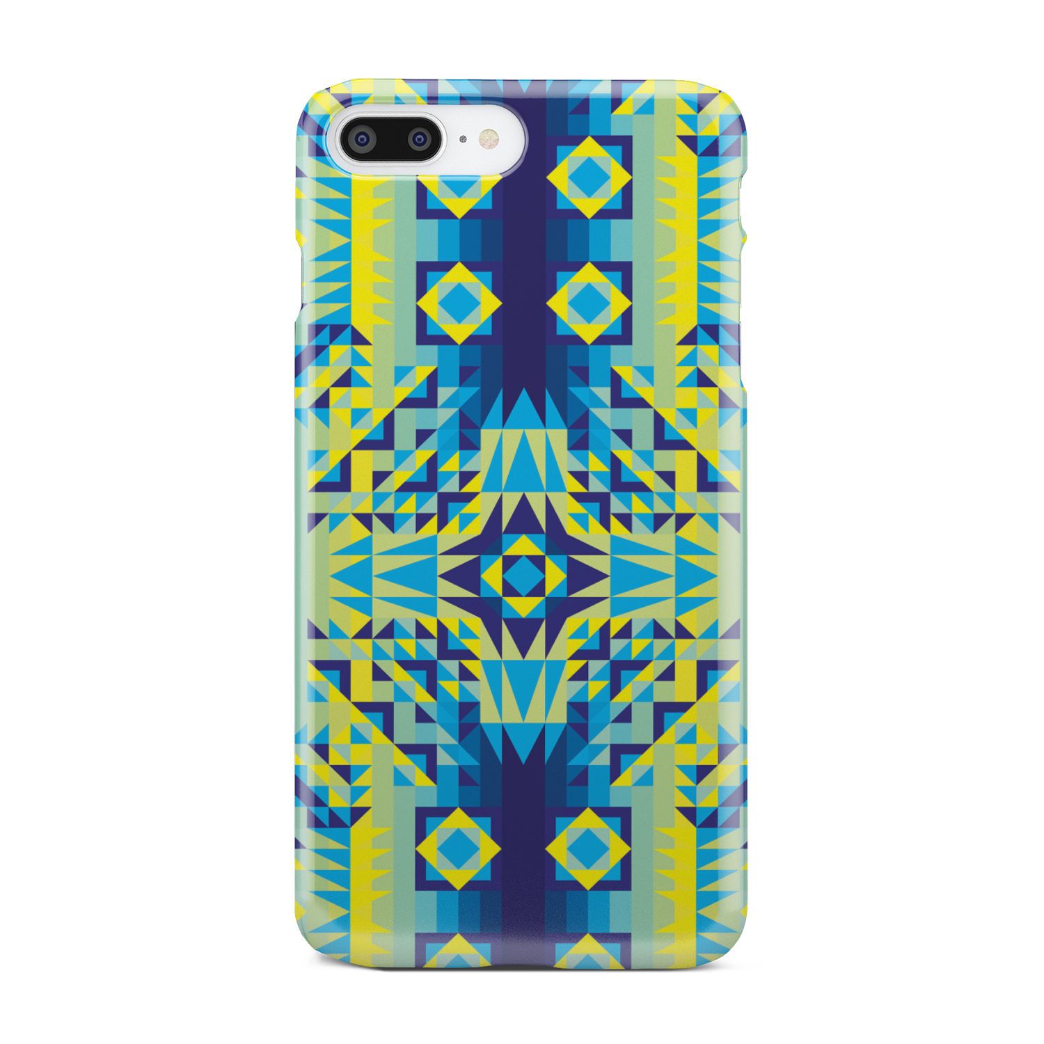 Kaleidoscope Jaune Bleu Phone Case Phone Case wc-fulfillment iPhone 8 Plus