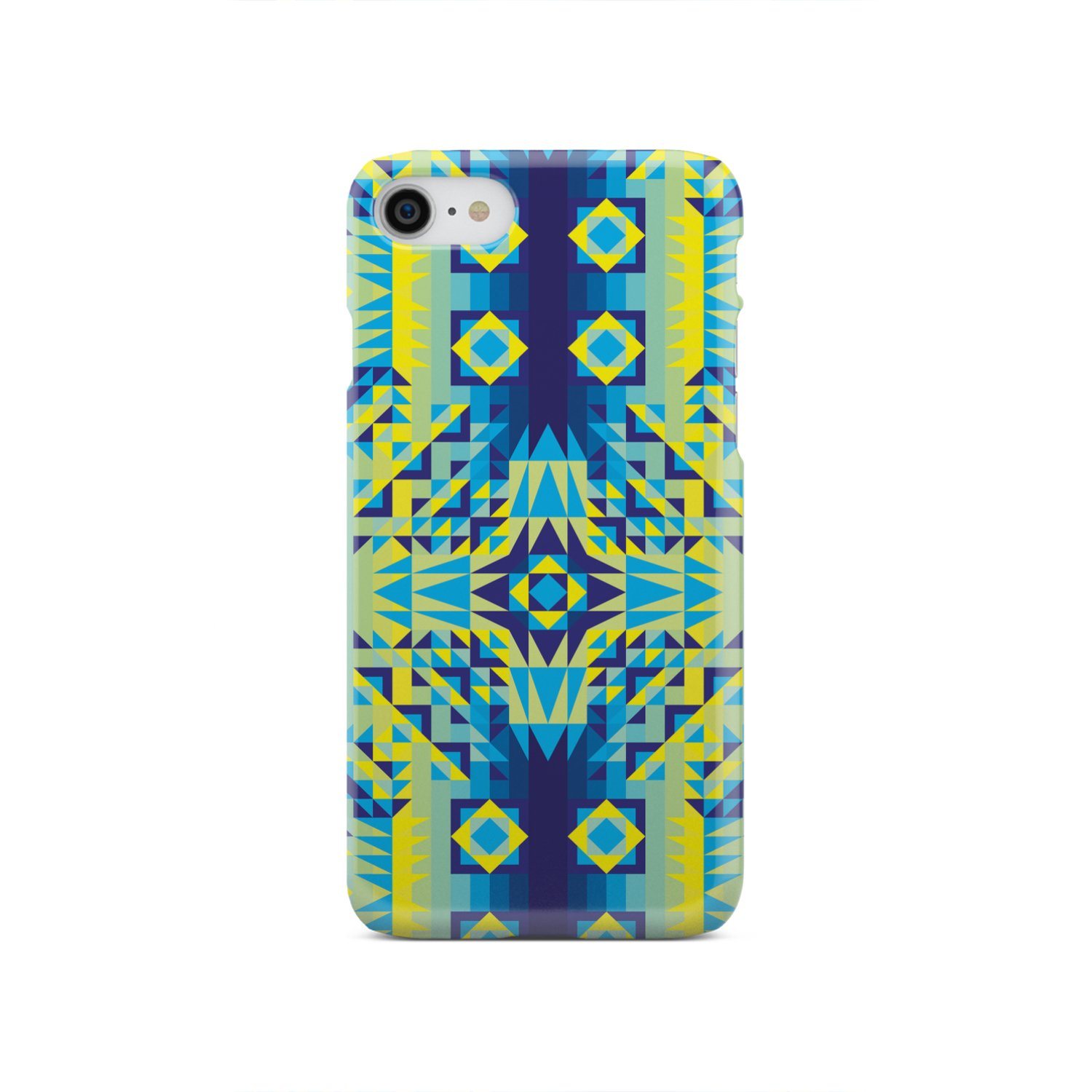 Kaleidoscope Jaune Bleu Phone Case Phone Case wc-fulfillment iPhone SE 2020