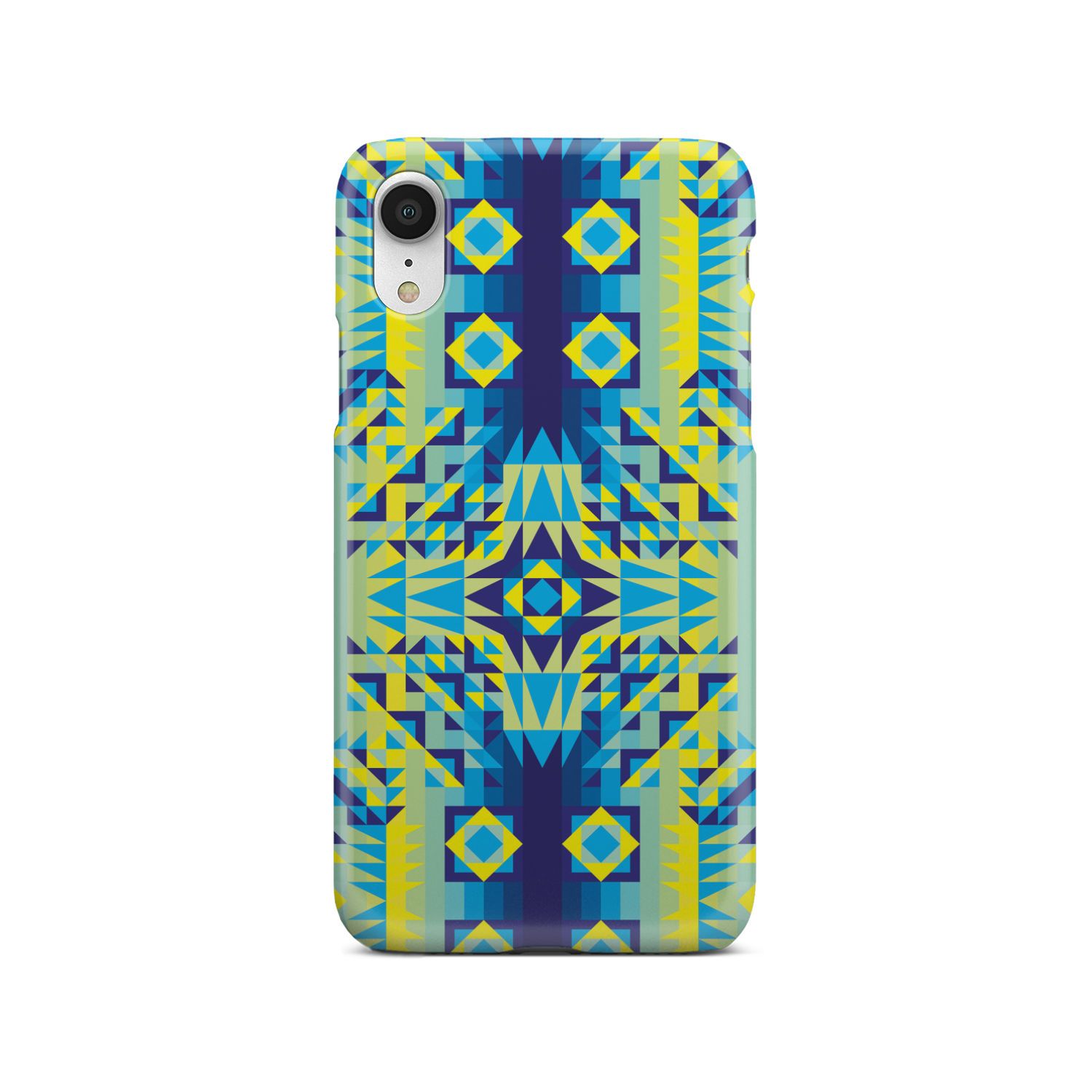 Kaleidoscope Jaune Bleu Phone Case Phone Case wc-fulfillment iPhone Xr