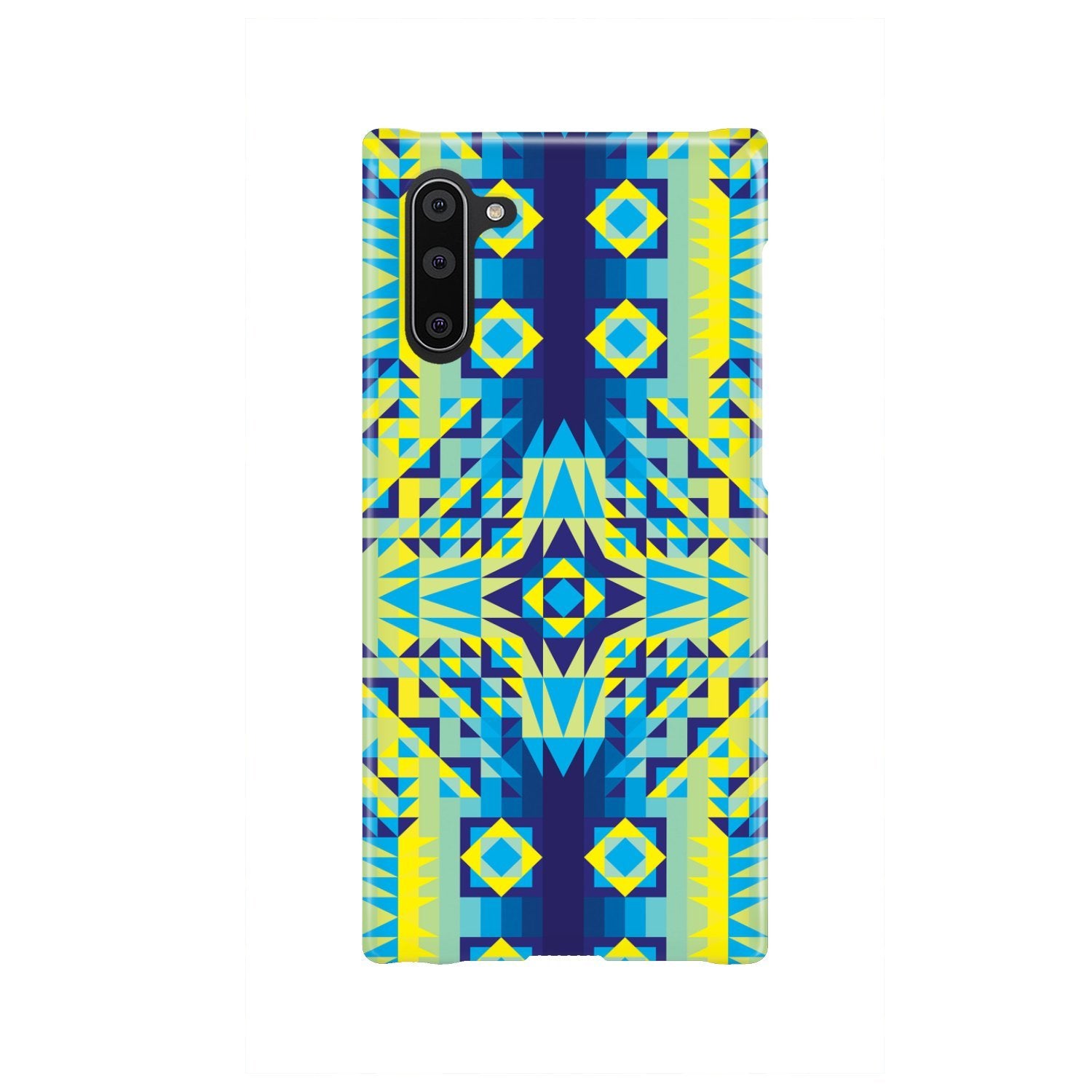 Kaleidoscope Jaune Bleu Phone Case Phone Case wc-fulfillment Samsung Galaxy Note 10