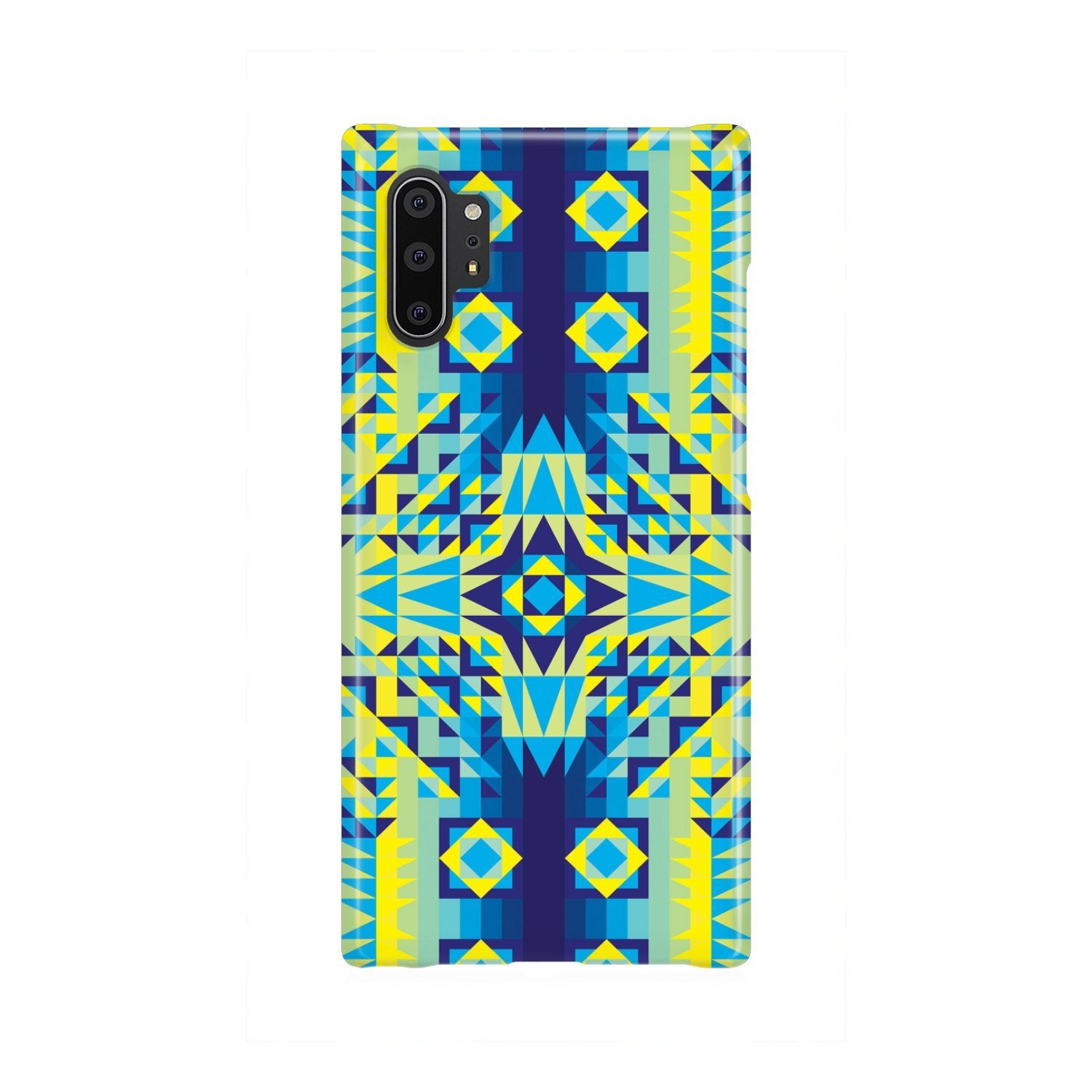 Kaleidoscope Jaune Bleu Phone Case Phone Case wc-fulfillment Samsung Galaxy Note 10 Plus