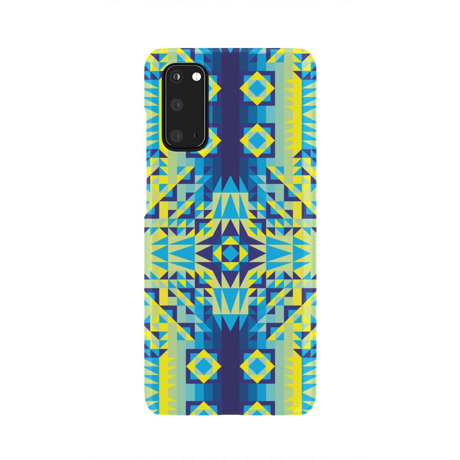 Kaleidoscope Jaune Bleu Phone Case Phone Case wc-fulfillment Samsung Galaxy S20