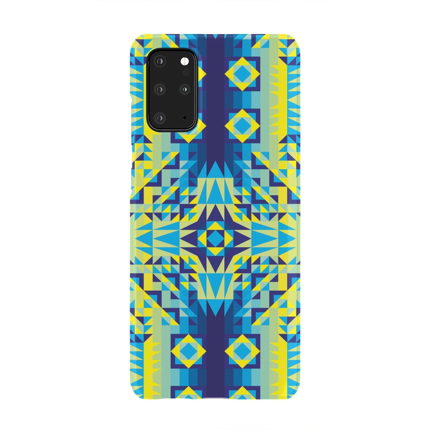 Kaleidoscope Jaune Bleu Phone Case Phone Case wc-fulfillment Samsung Galaxy S20 Plus