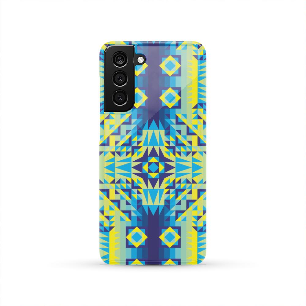 Kaleidoscope Jaune Bleu Phone Case Phone Case wc-fulfillment Samsung Galaxy S21