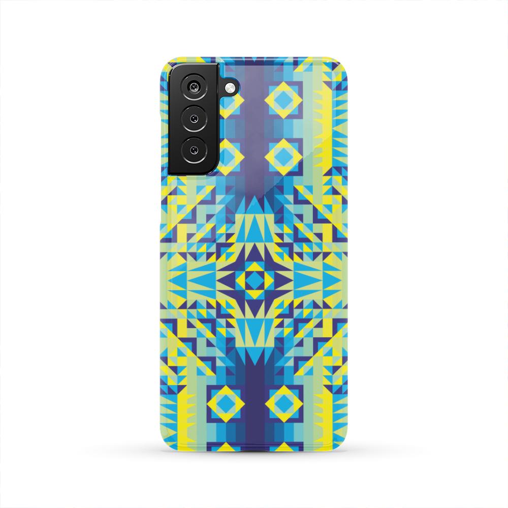 Kaleidoscope Jaune Bleu Phone Case Phone Case wc-fulfillment Samsung Galaxy S21 Plus