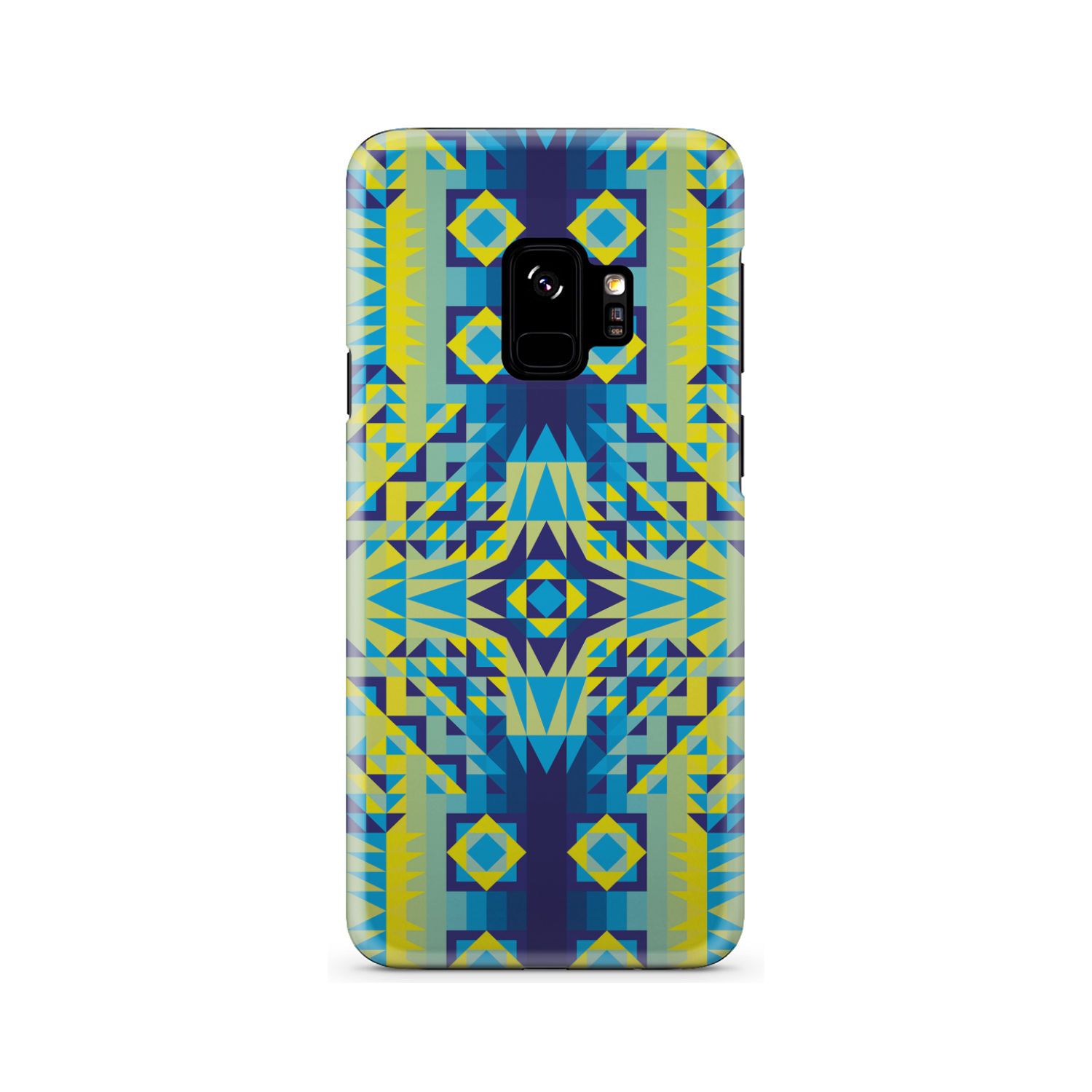 Kaleidoscope Jaune Bleu Phone Case Phone Case wc-fulfillment Samsung Galaxy S9