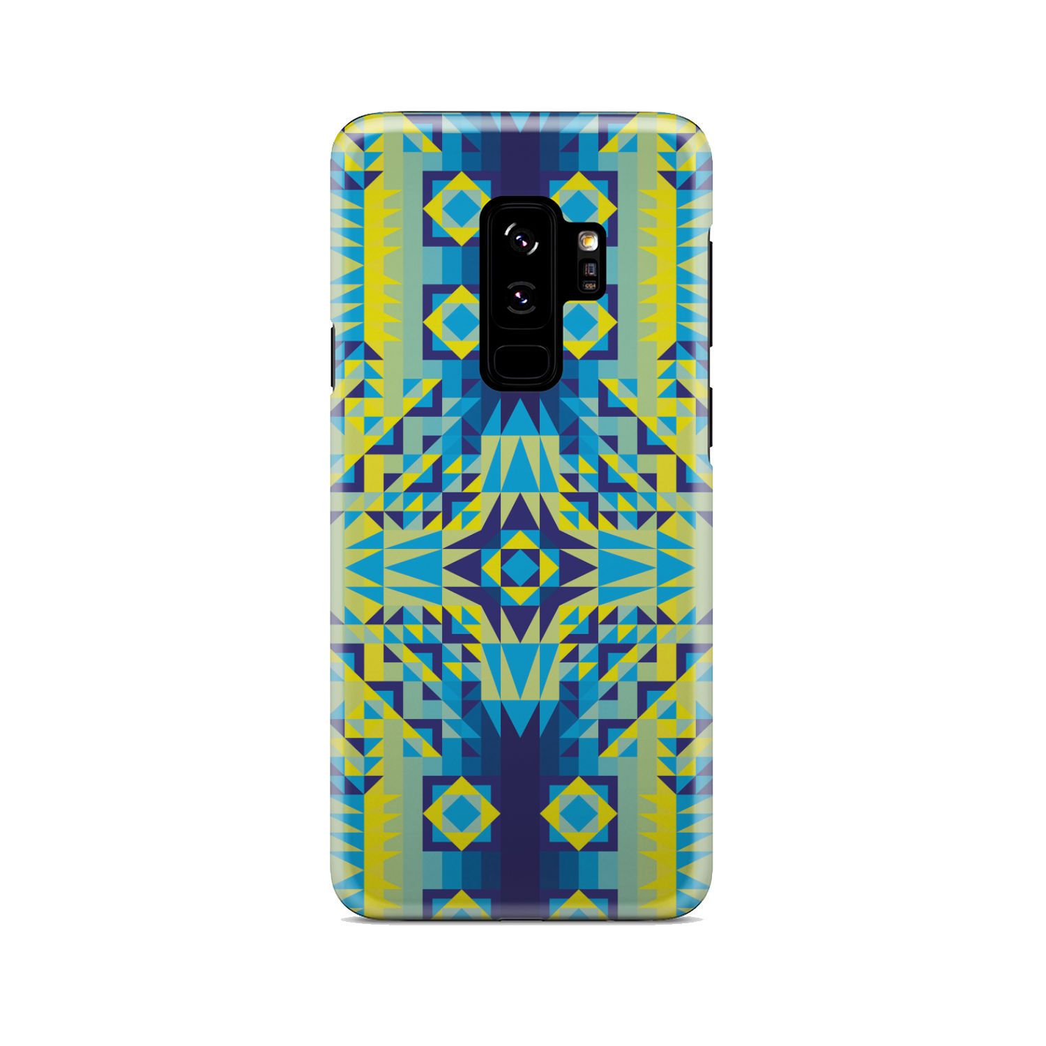 Kaleidoscope Jaune Bleu Phone Case Phone Case wc-fulfillment Samsung Galaxy S9 Plus