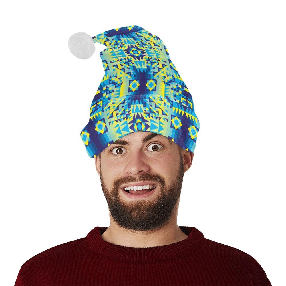 Kaleidoscope Jaune Bleu Santa Hat Santa Hat e-joyer