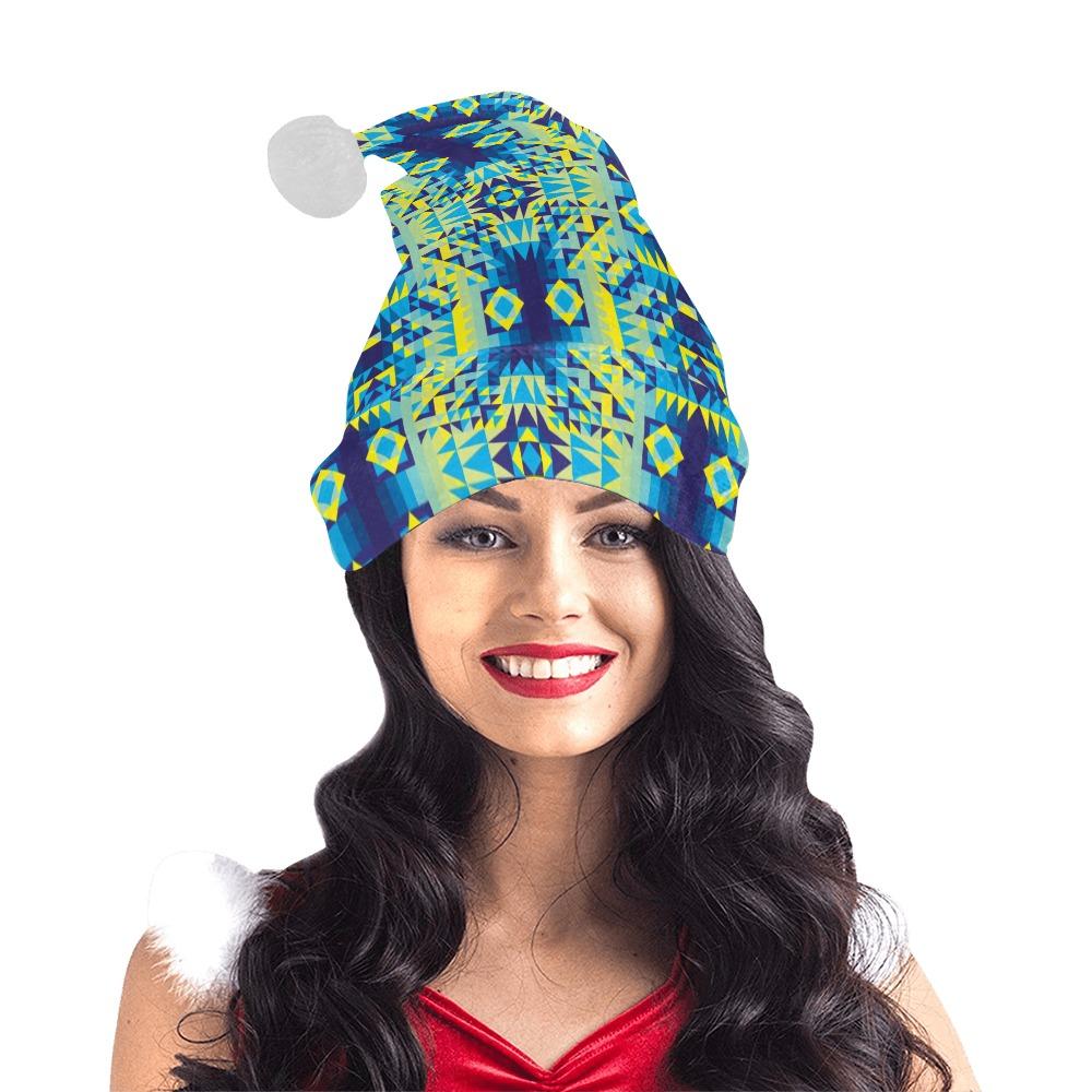 Kaleidoscope Jaune Bleu Santa Hat Santa Hat e-joyer