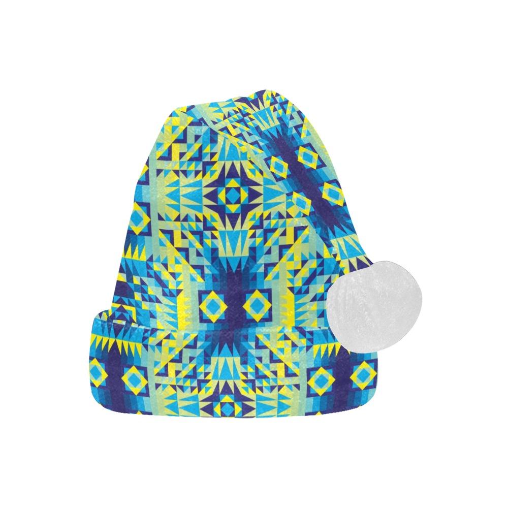 Kaleidoscope Jaune Bleu Santa Hat Santa Hat e-joyer
