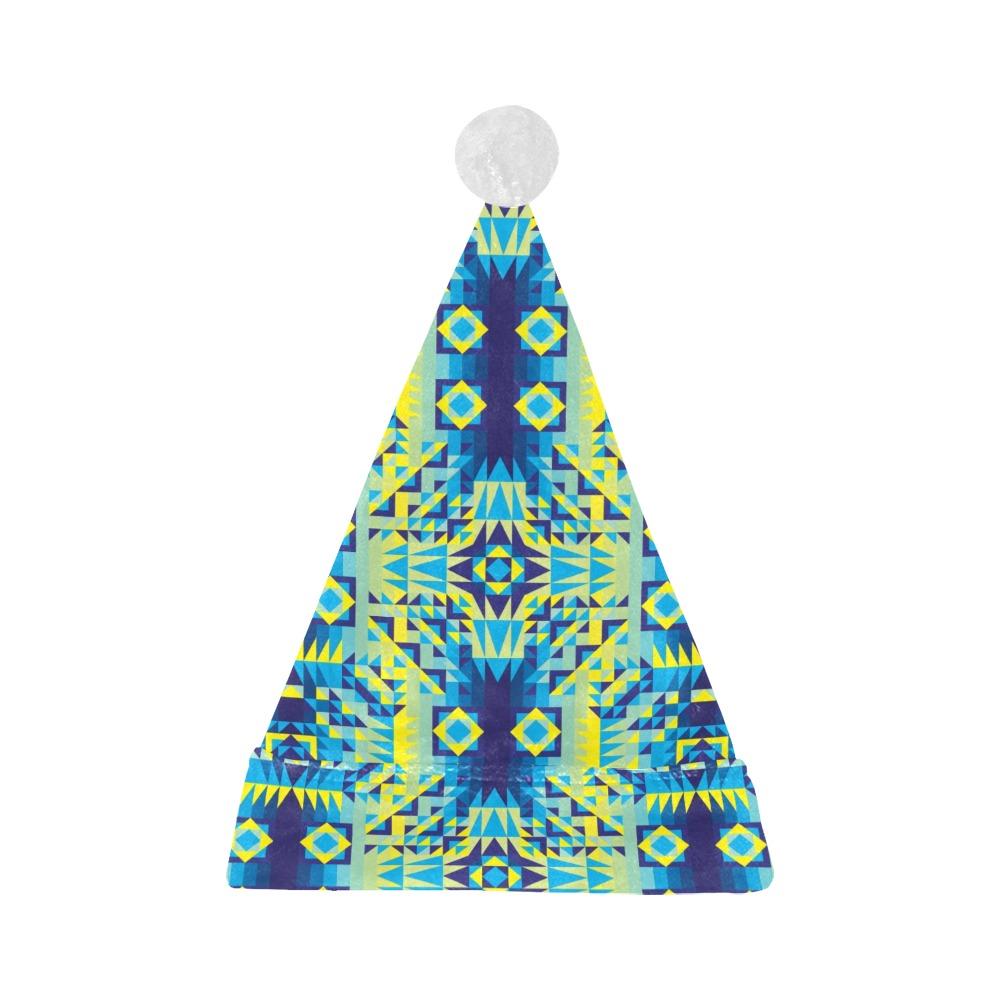 Kaleidoscope Jaune Bleu Santa Hat Santa Hat e-joyer