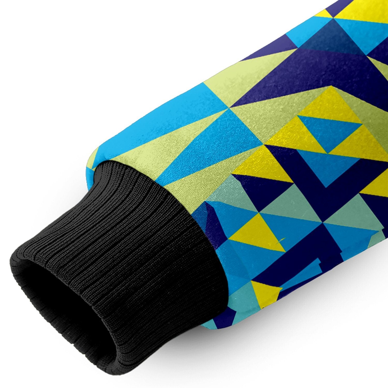 Kaleidoscope Jaune Bleu Sherpa Hoodie hoodie Herman