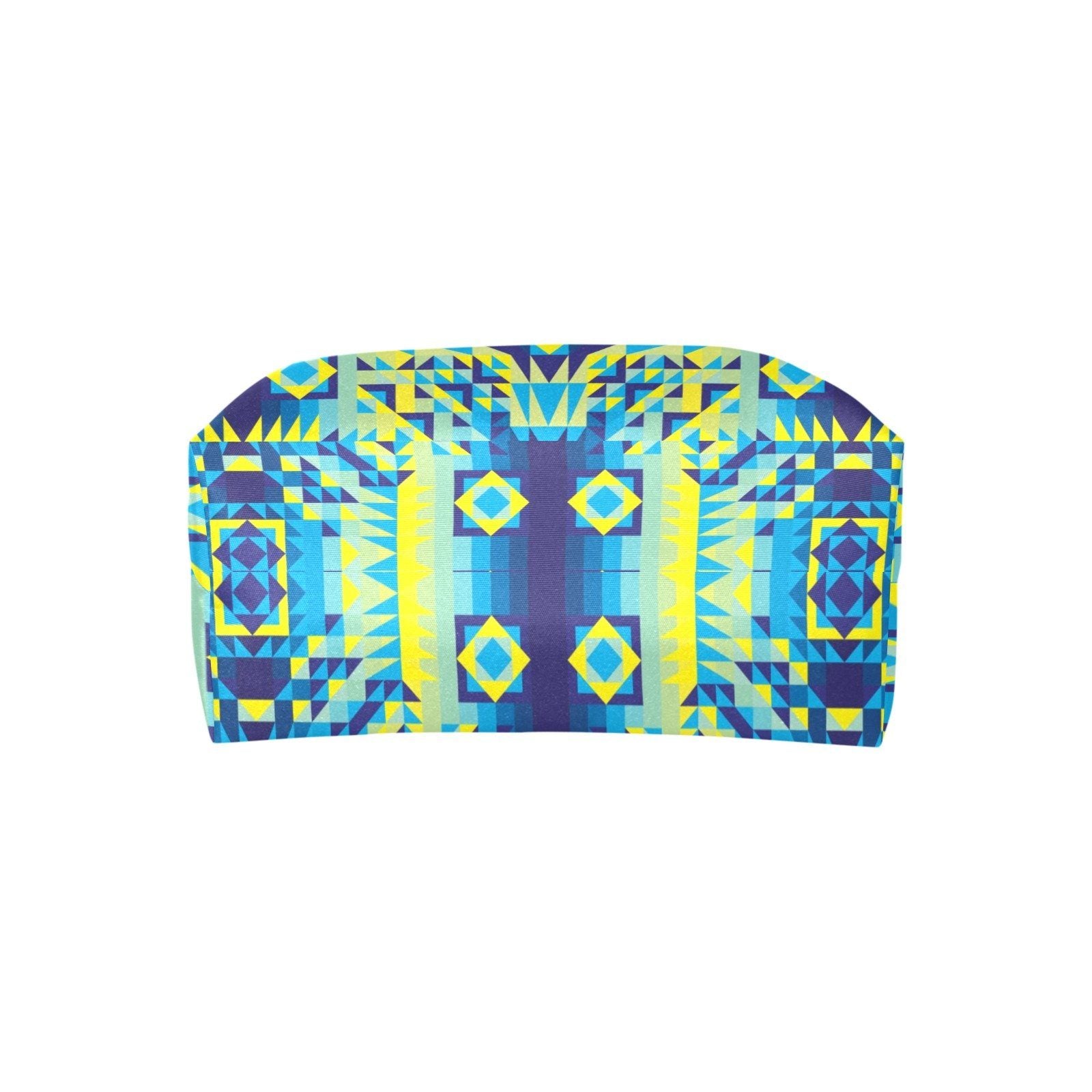 Kaleidoscope Jaune Bleu Single-Shoulder Lady Handbag (Model 1714) bag e-joyer