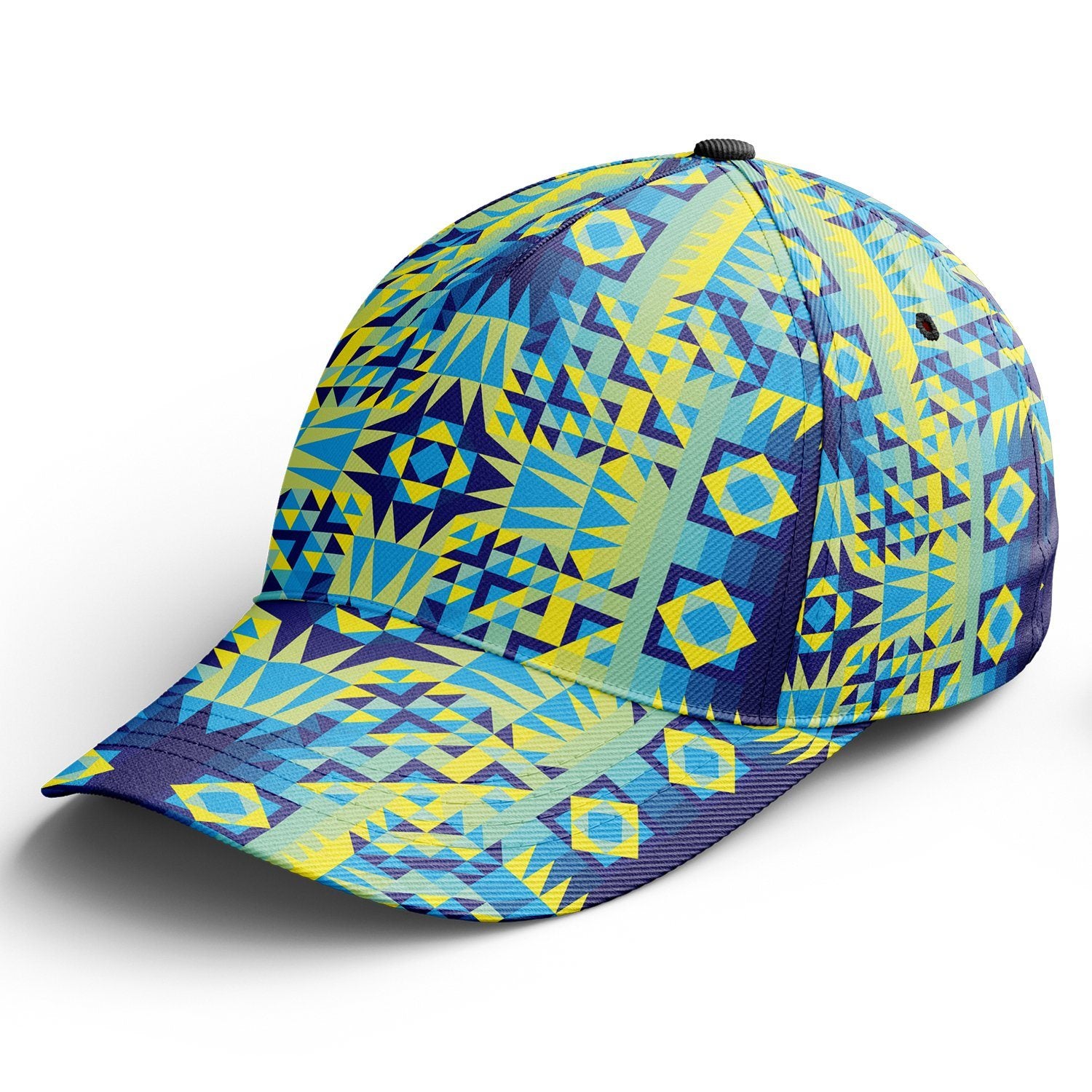 Kaleidoscope Jaune Bleu Snapback Hat hat Herman