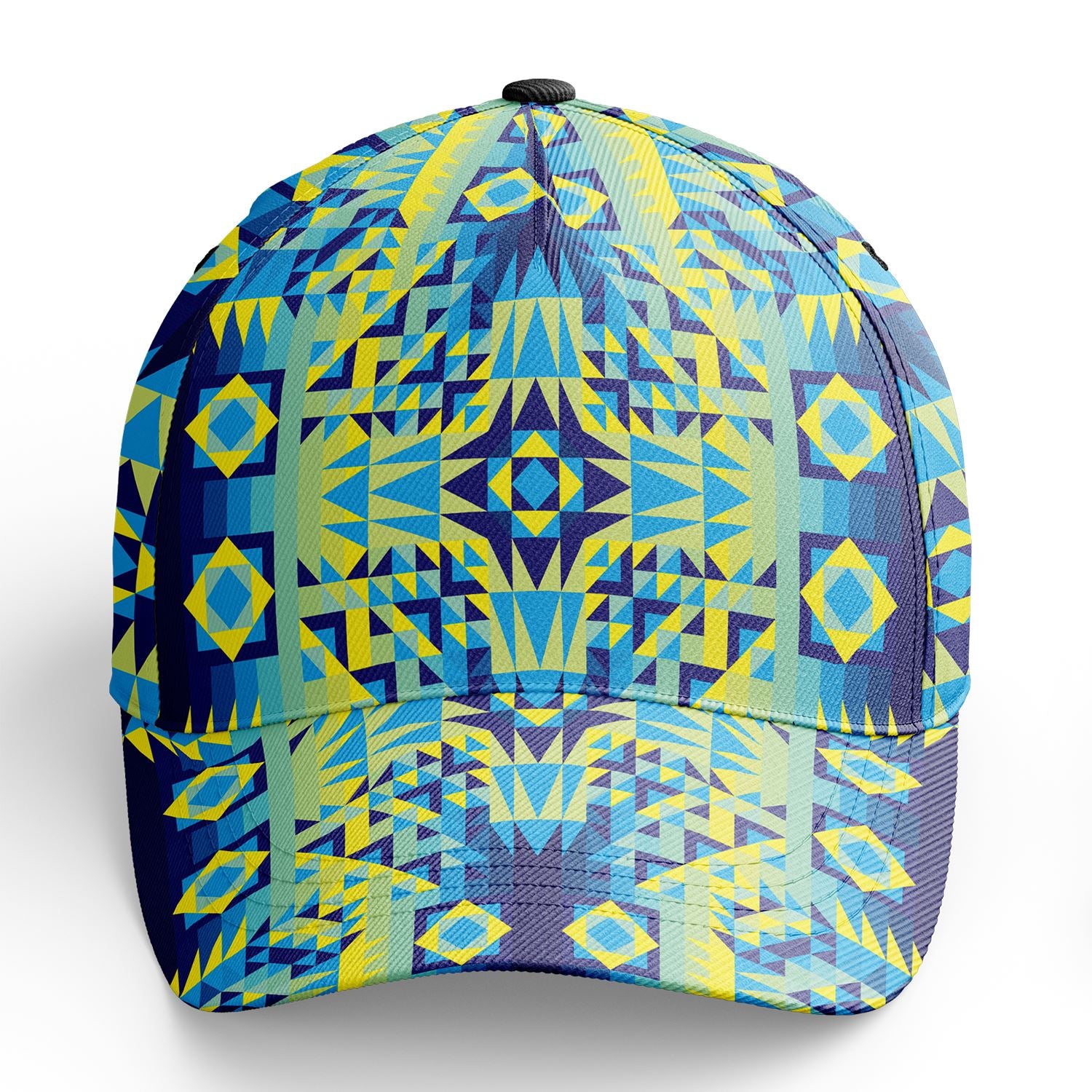 Kaleidoscope Jaune Bleu Snapback Hat hat Herman