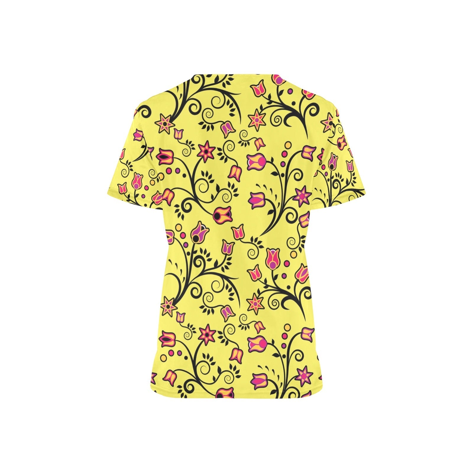 Key Lime Star All Over Print Scrub Top Scrub Top e-joyer