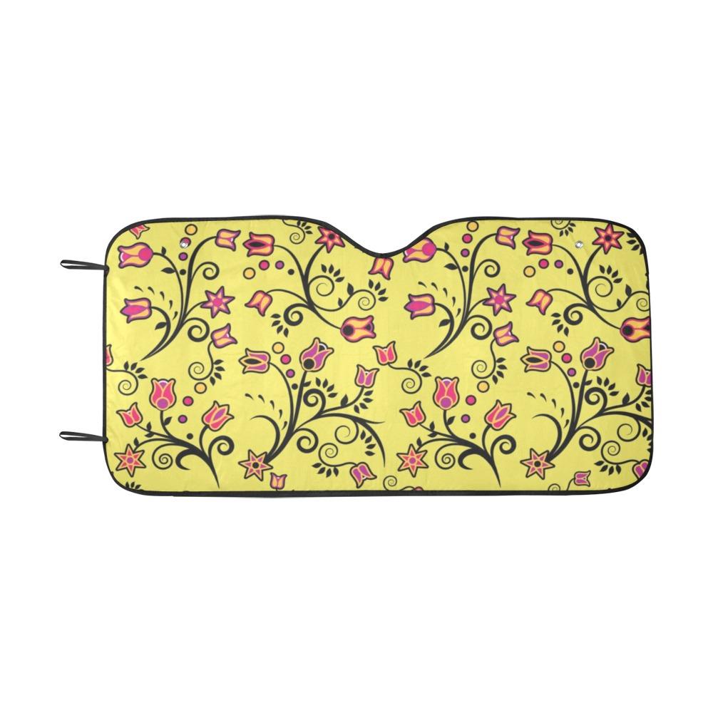 Key Lime Star Car Sun Shade 55"x30" Car Sun Shade e-joyer