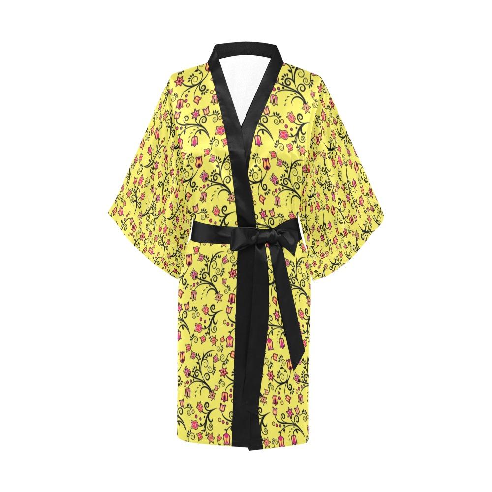 Key Lime Star Kimono Robe Artsadd