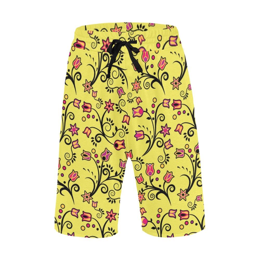 Key Lime Star Men's All Over Print Casual Shorts (Model L23) short e-joyer