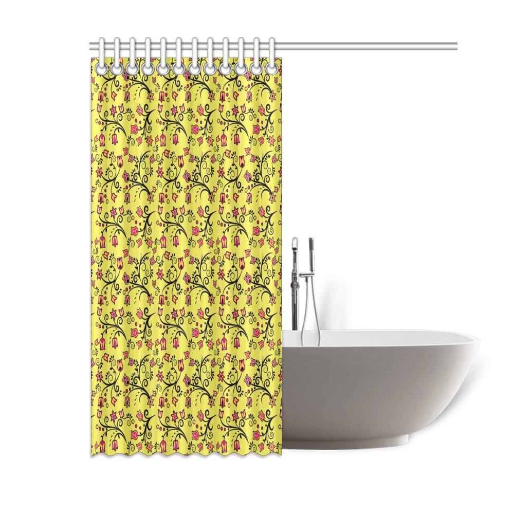 Key Lime Star Shower Curtain 60"x72" Shower Curtain 60"x72" e-joyer 