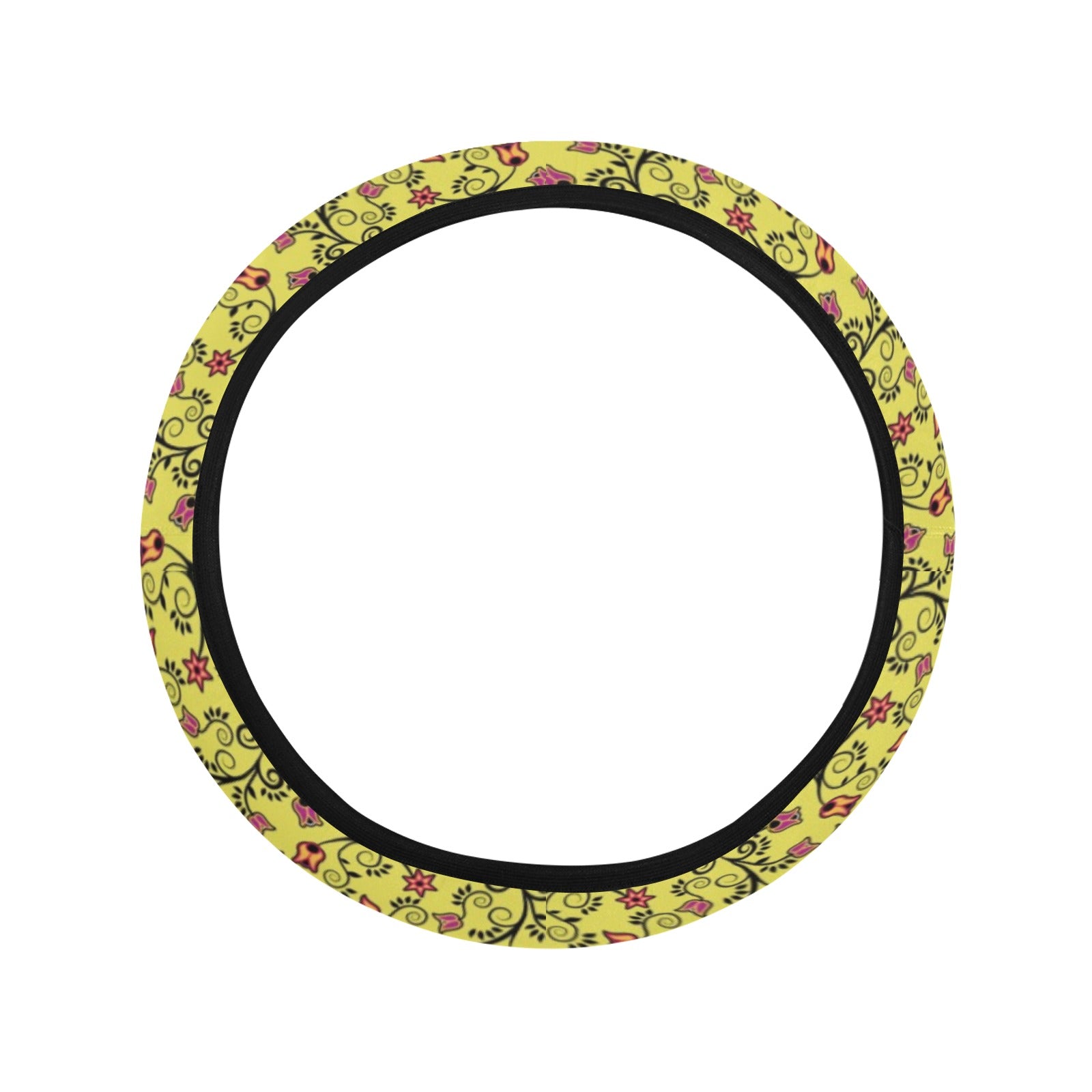 Key Lime Star Steering Wheel Cover with Elastic Edge Steering Wheel Cover with Elastic Edge e-joyer