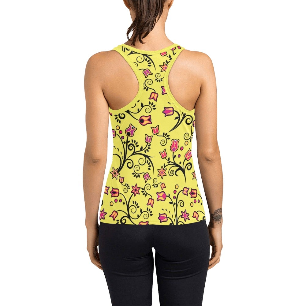 Key Lime Star Women's Racerback Tank Top (Model T60) Racerback Tank Top (T60) e-joyer
