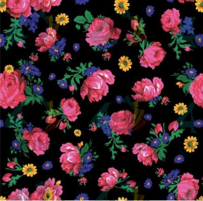 Kokum Ceremony - Black Satin Fabric 49DzineStore