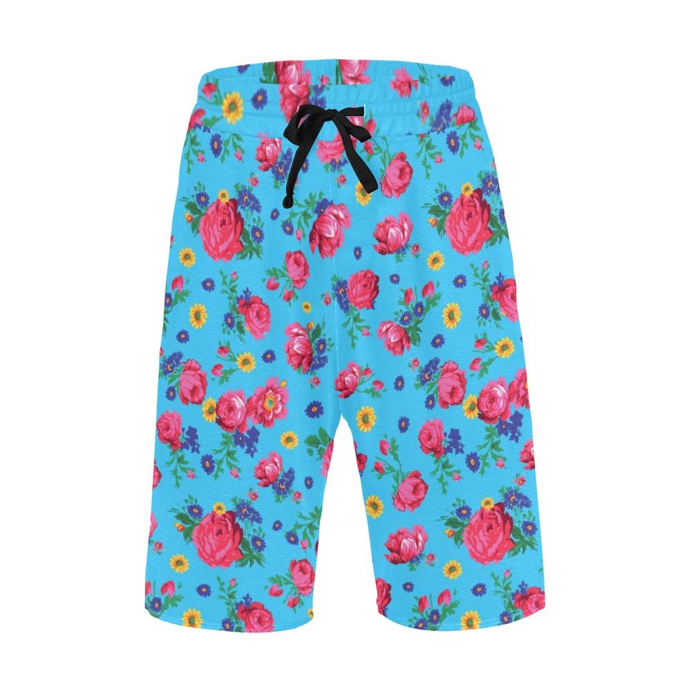 Kokum Ceremony Turquoise Men's All Over Print Casual Shorts (Model L23) short e-joyer