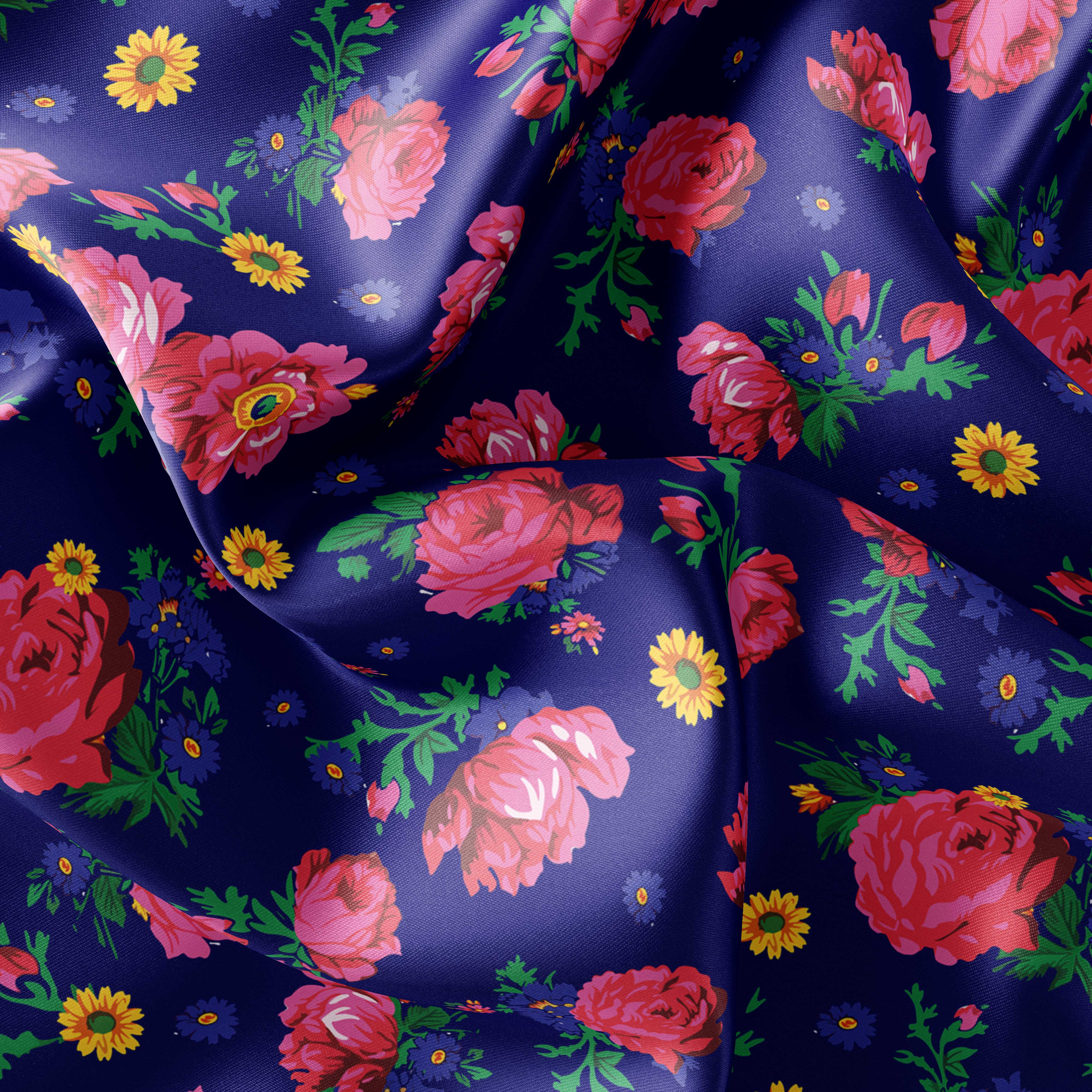 Kokum's Ceremony - Royal Satin Fabric 49DzineStore