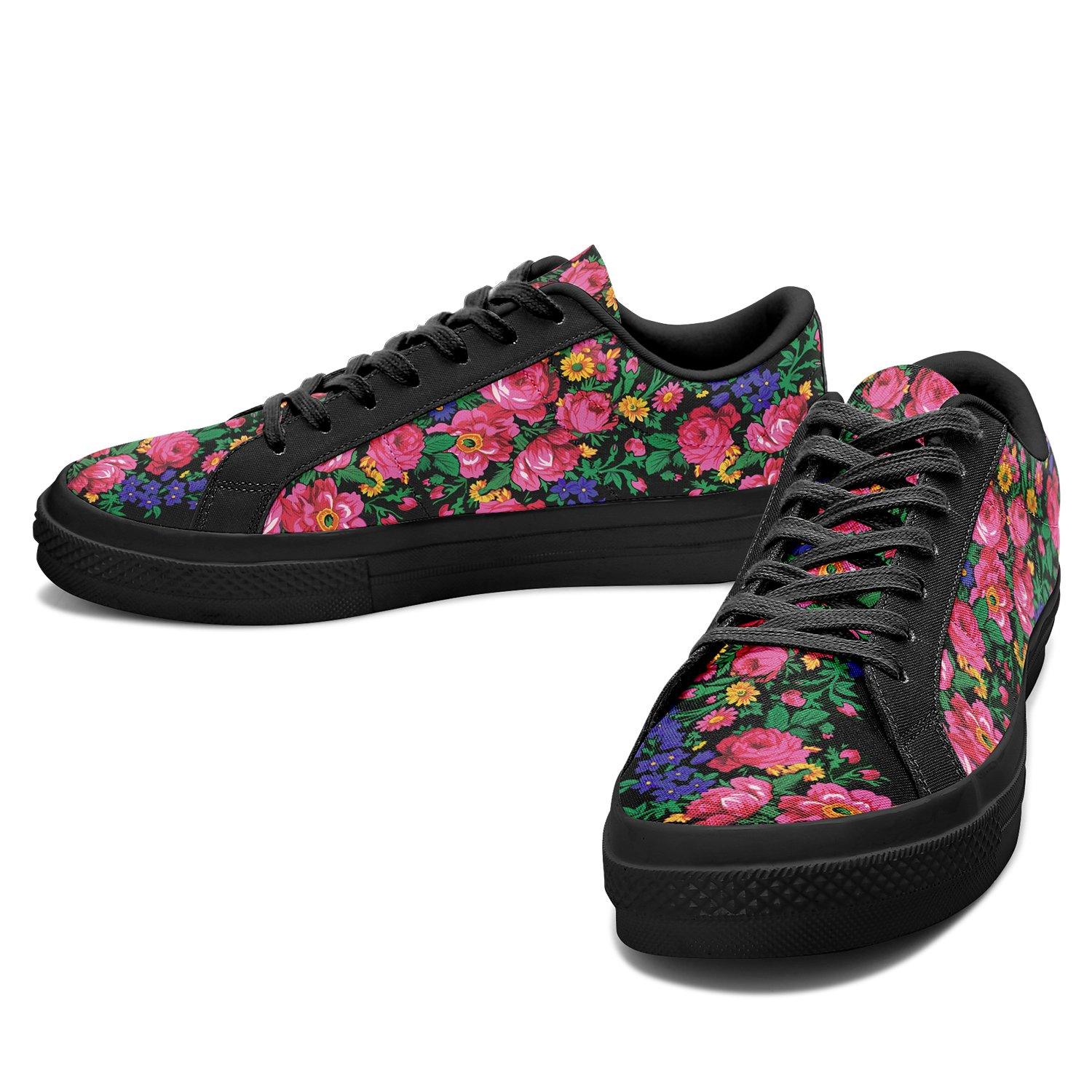 Kokum's Revenge - Black Aapisi Low Top Canvas Shoes Black Sole 49 Dzine