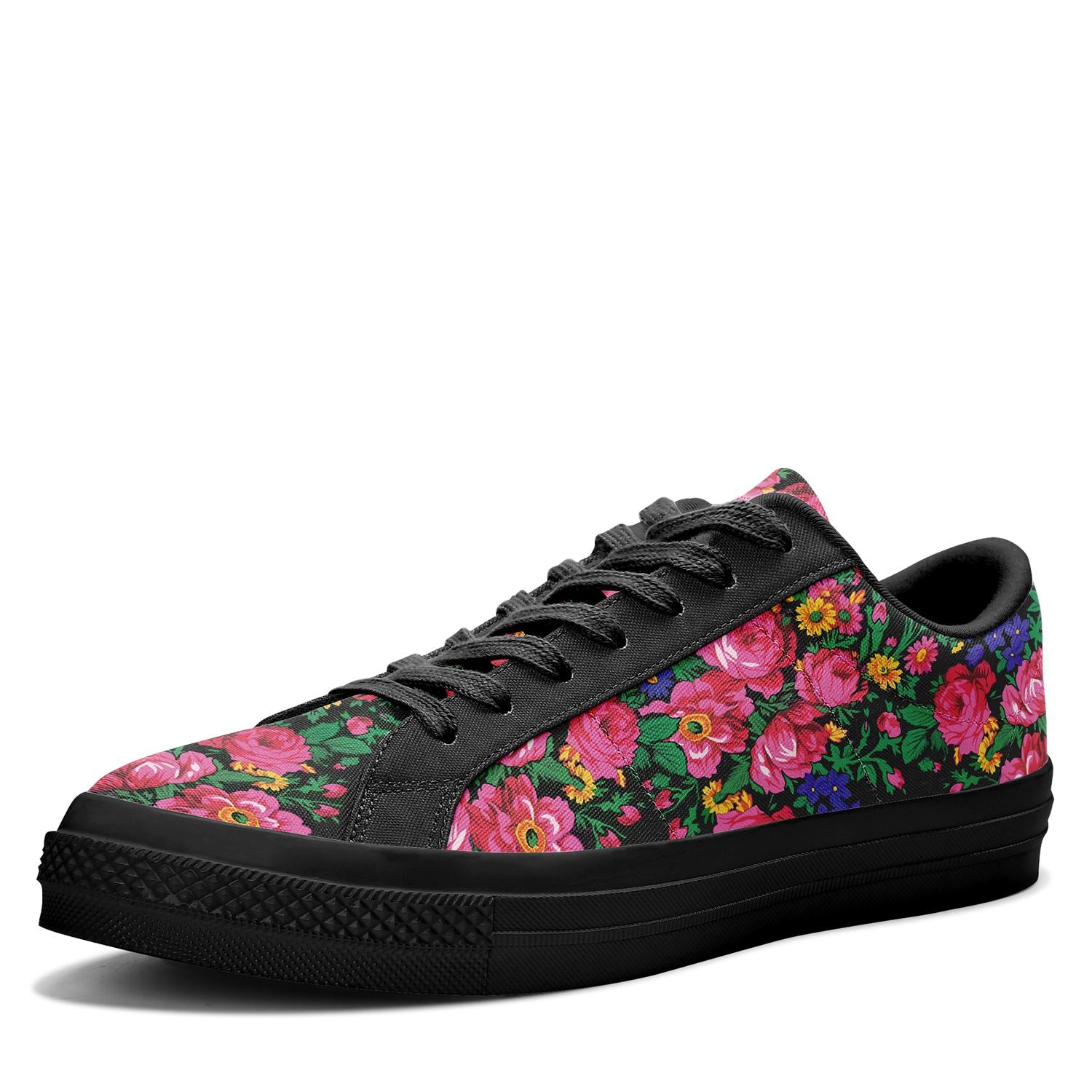 Kokum's Revenge - Black Aapisi Low Top Canvas Shoes Black Sole 49 Dzine