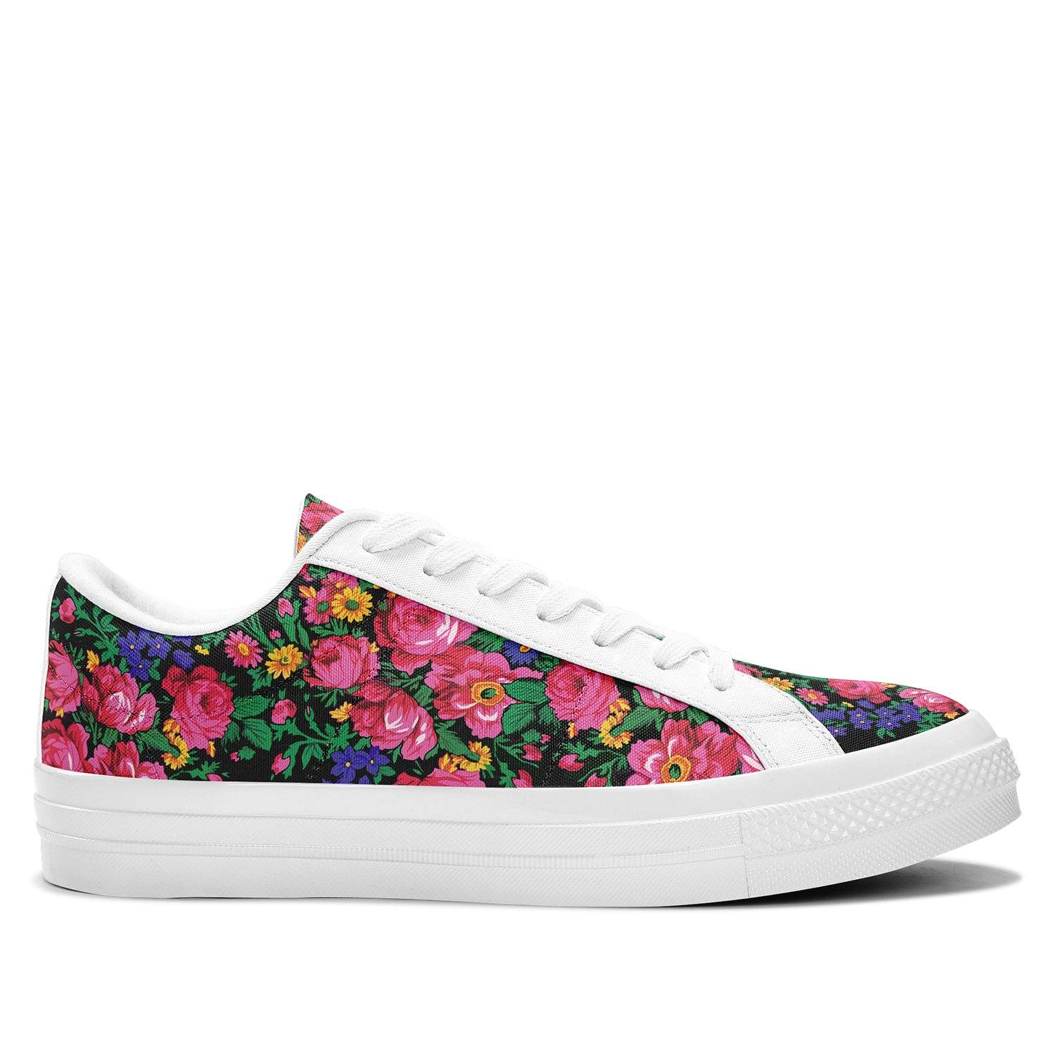 Kokum's Revenge - Black Aapisi Low Top Canvas Shoes White Sole 49 Dzine