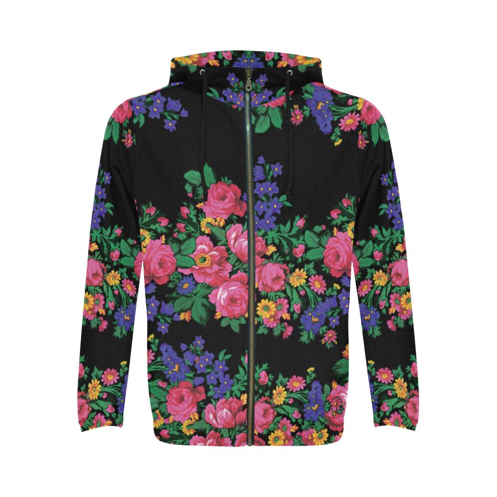 Kokum's Revenge-Black All Over Print Full Zip Hoodie for Men (Model H14) All Over Print Full Zip Hoodie for Men (H14) e-joyer