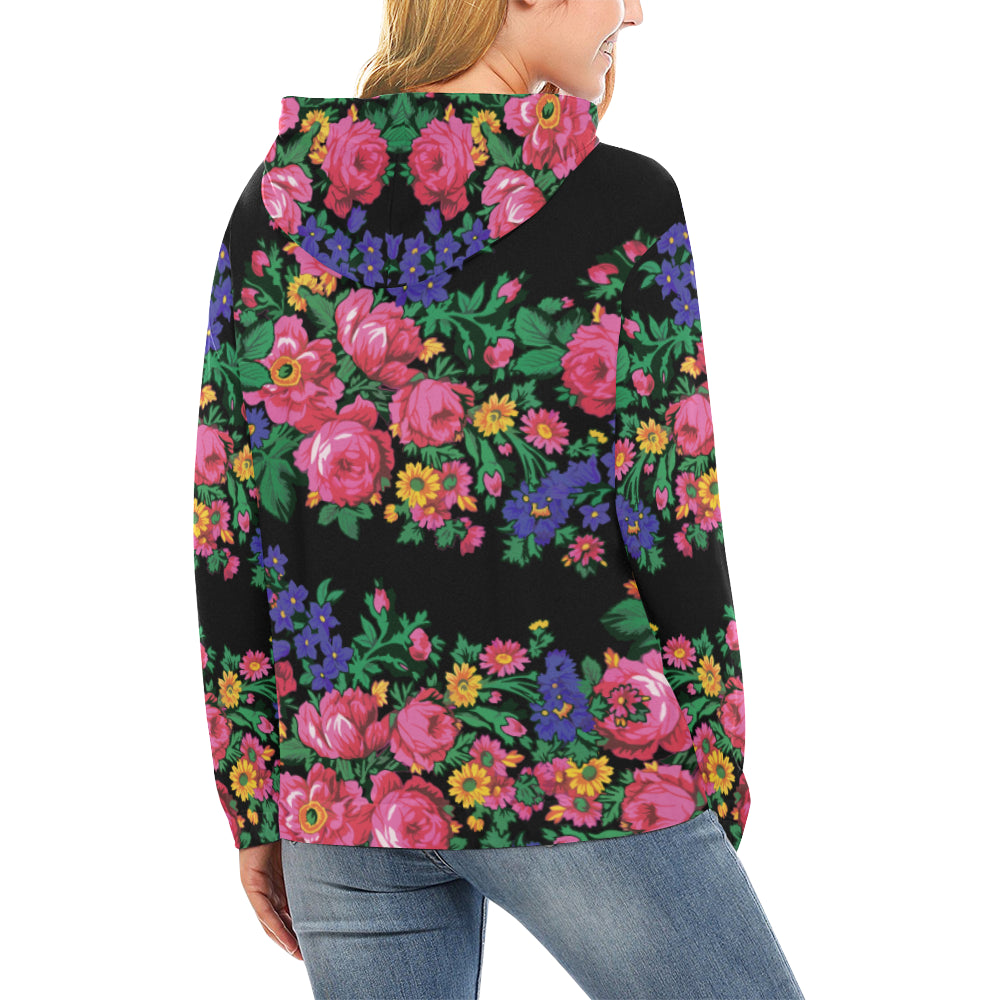 Kokum's Revenge-Black All Over Print Hoodie for Women (USA Size) (Model H13) Hoodie e-joyer