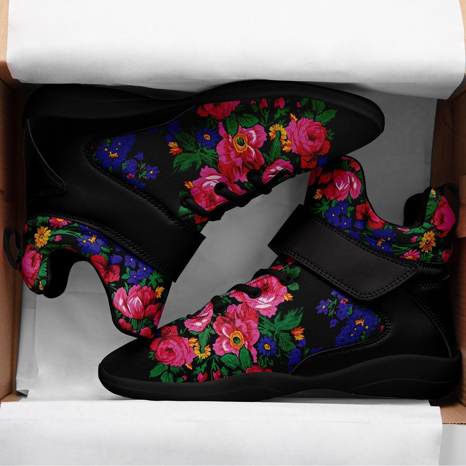Kokum's Revenge Black Ipottaa Basketball / Sport High Top Shoes - Black Sole 49 Dzine